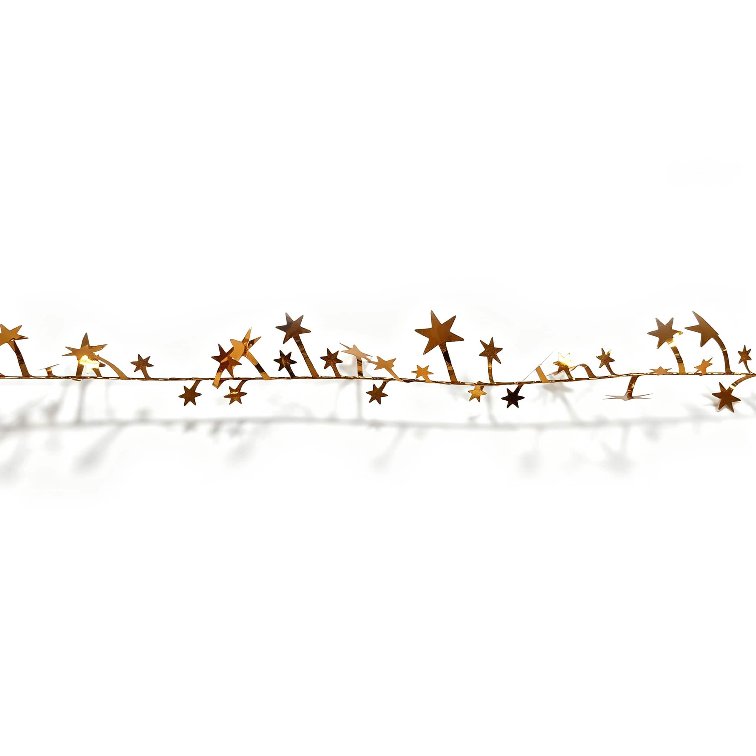 25ft. Wired Stars Homecoming Garland by Celebrate It®