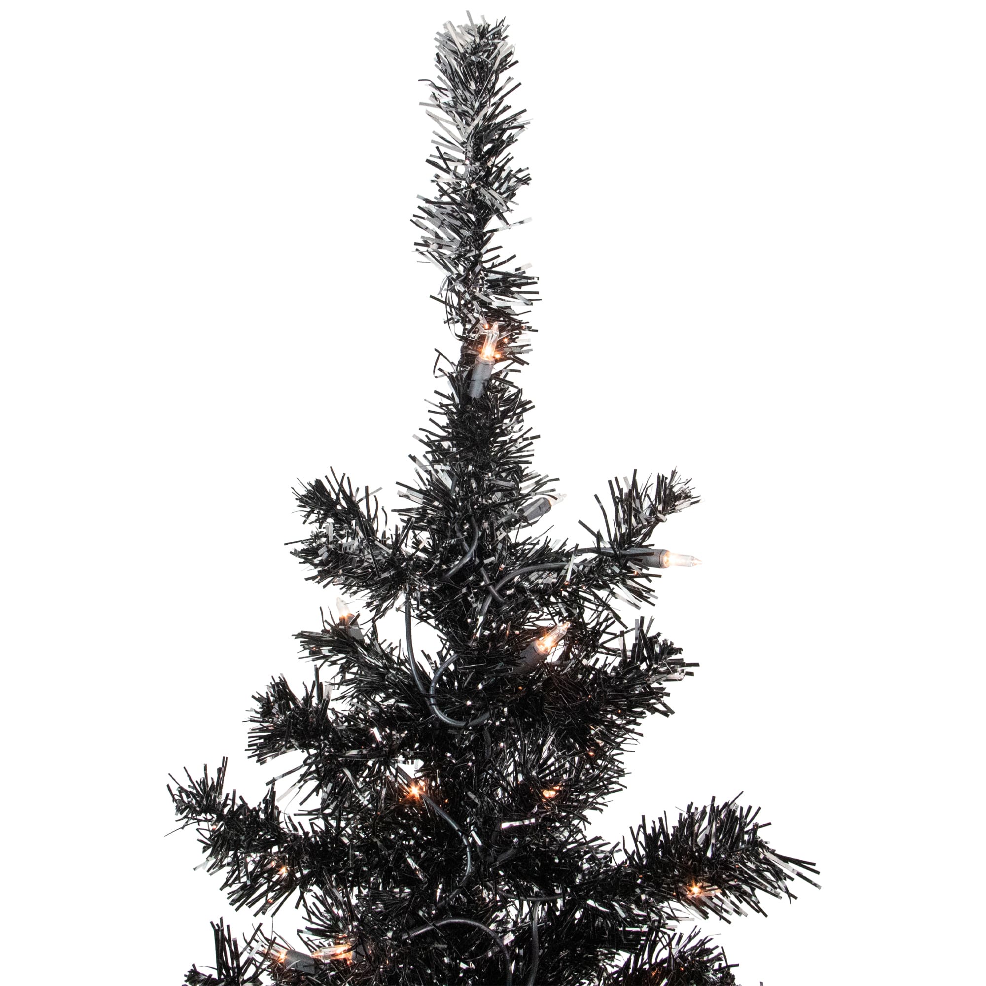 6ft. Pre-Lit Tinsel Artificial Christmas Tree