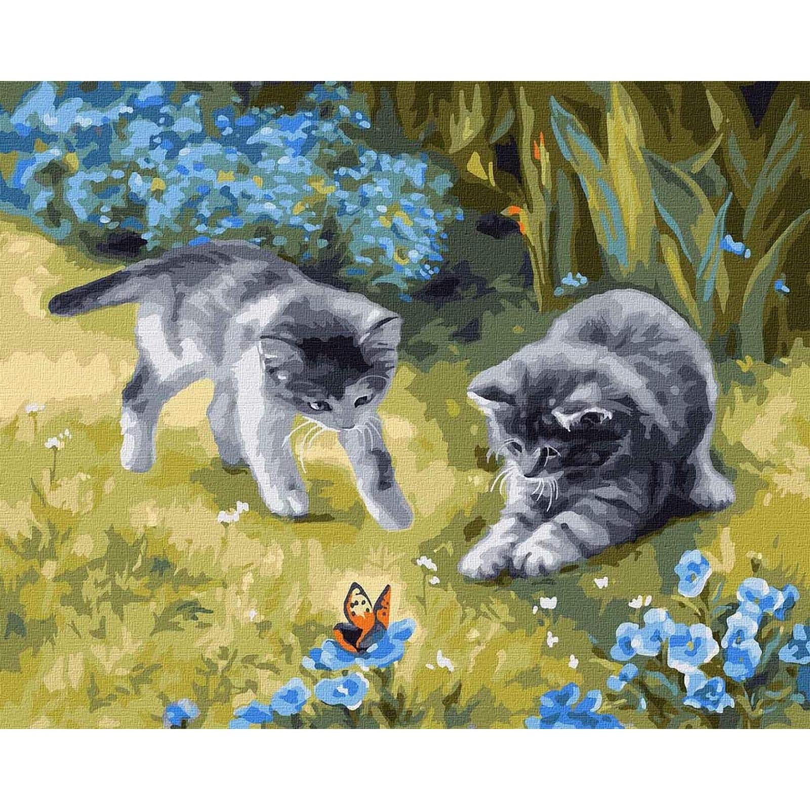 Ideyka Cats in the Garden Painting by Numbers Kit