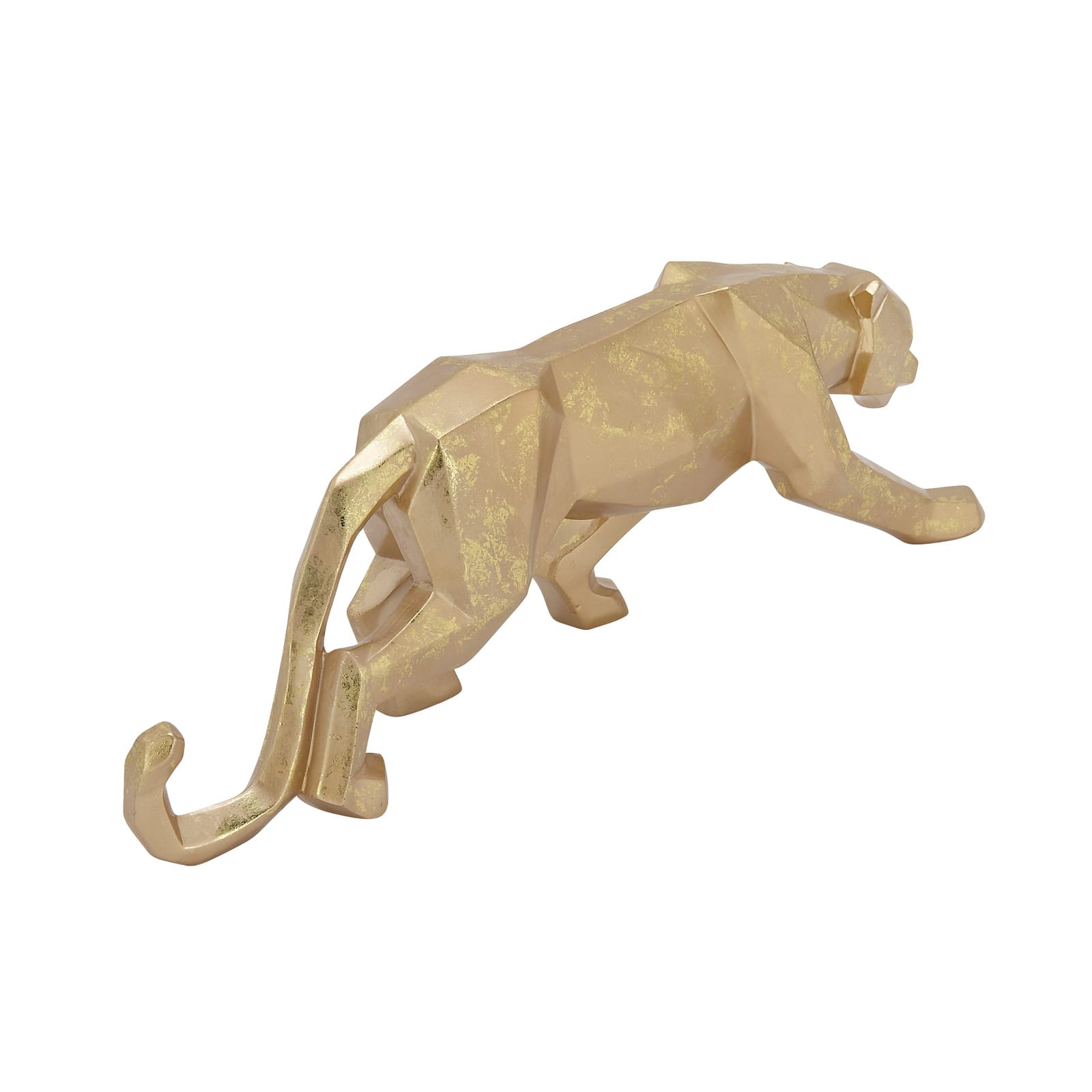CosmoLiving by Cosmopolitan 18" Gold Leopard Sculpture