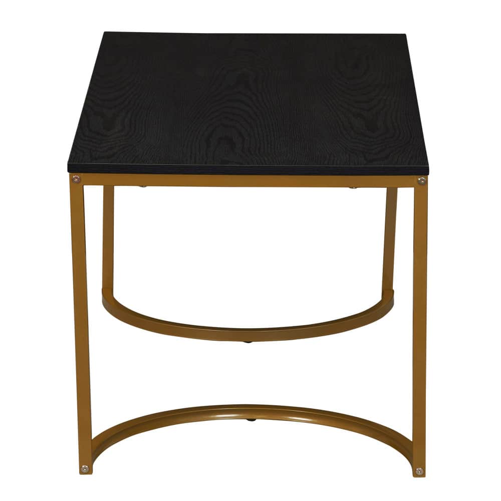 Household Essentials 39" Half Moon Rectangular Coffee Table