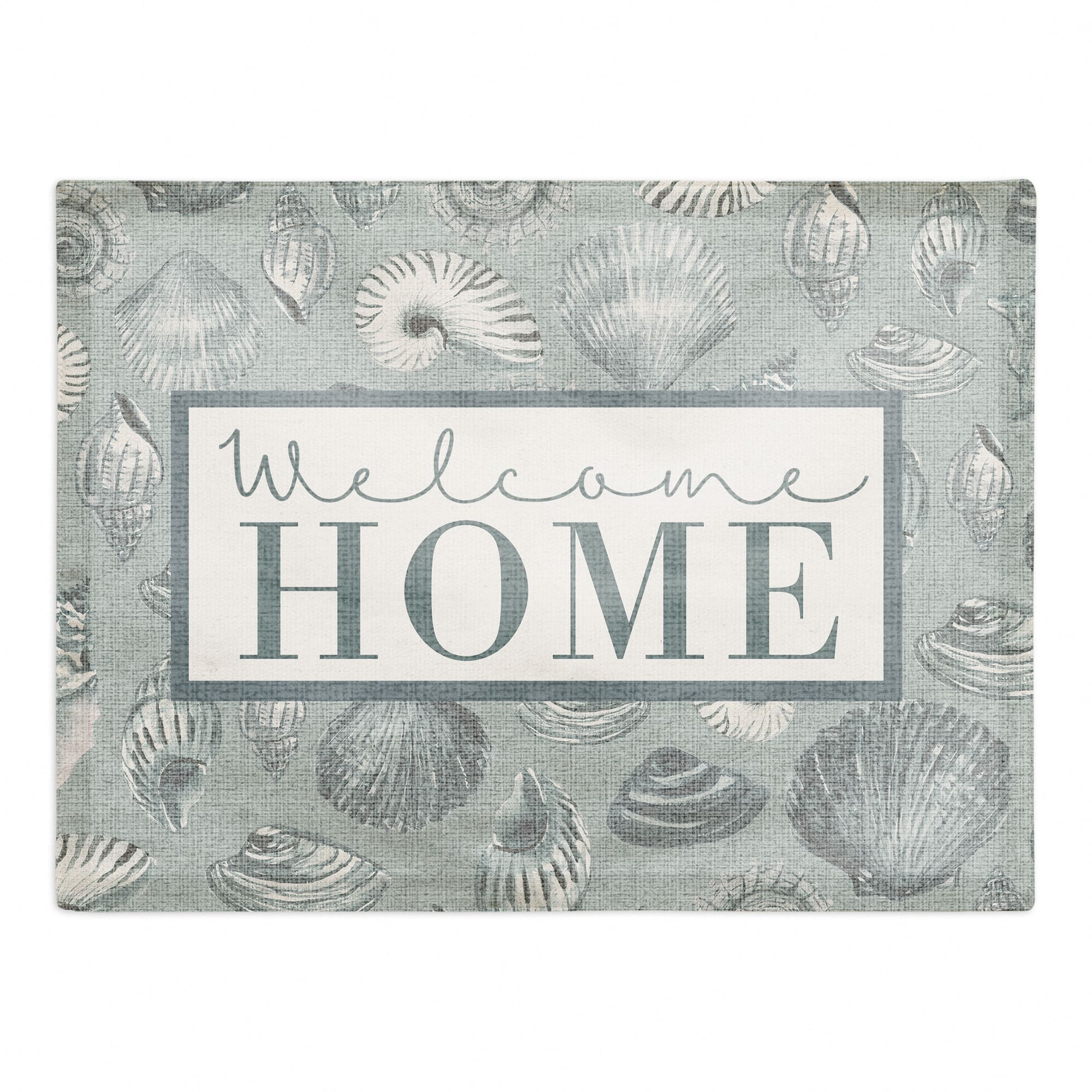 Welcome Home Multi Shell Cotton Twill Placemat