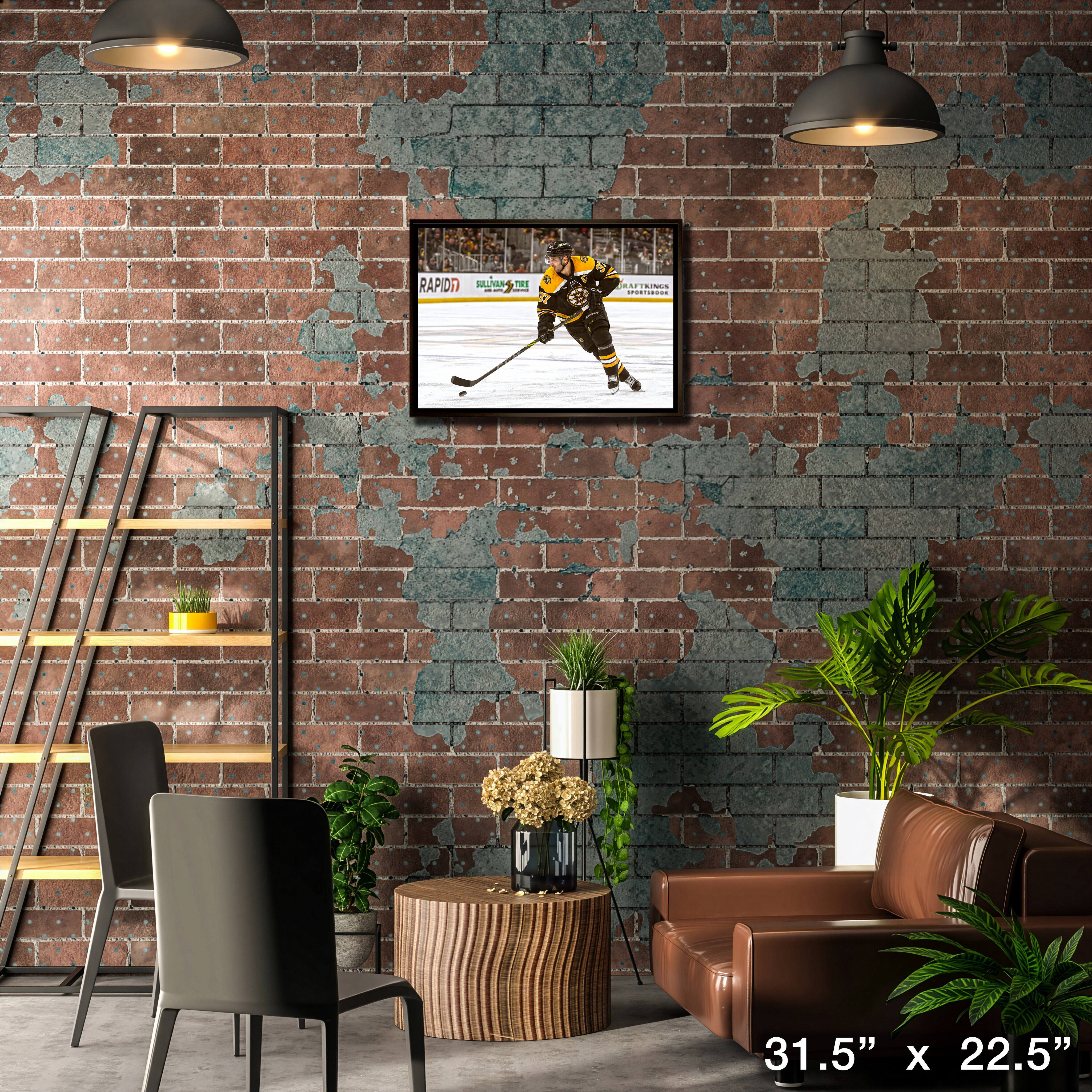 Patrice Bergeron 20" x 29" Framed Canvas Boston Bruins 31.5" x 22.5"