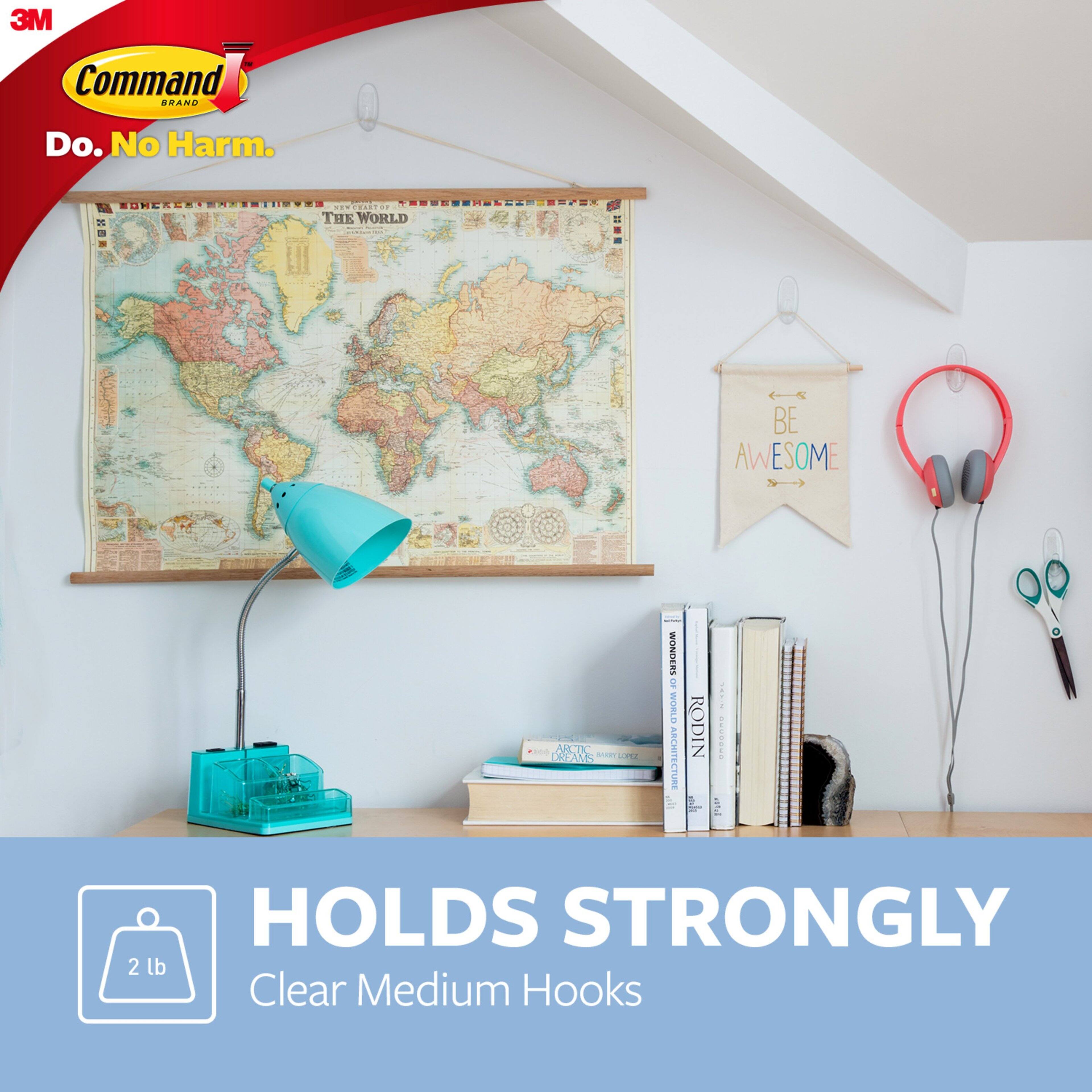 3M Command™ Medium Hooks Value Pack, Clear