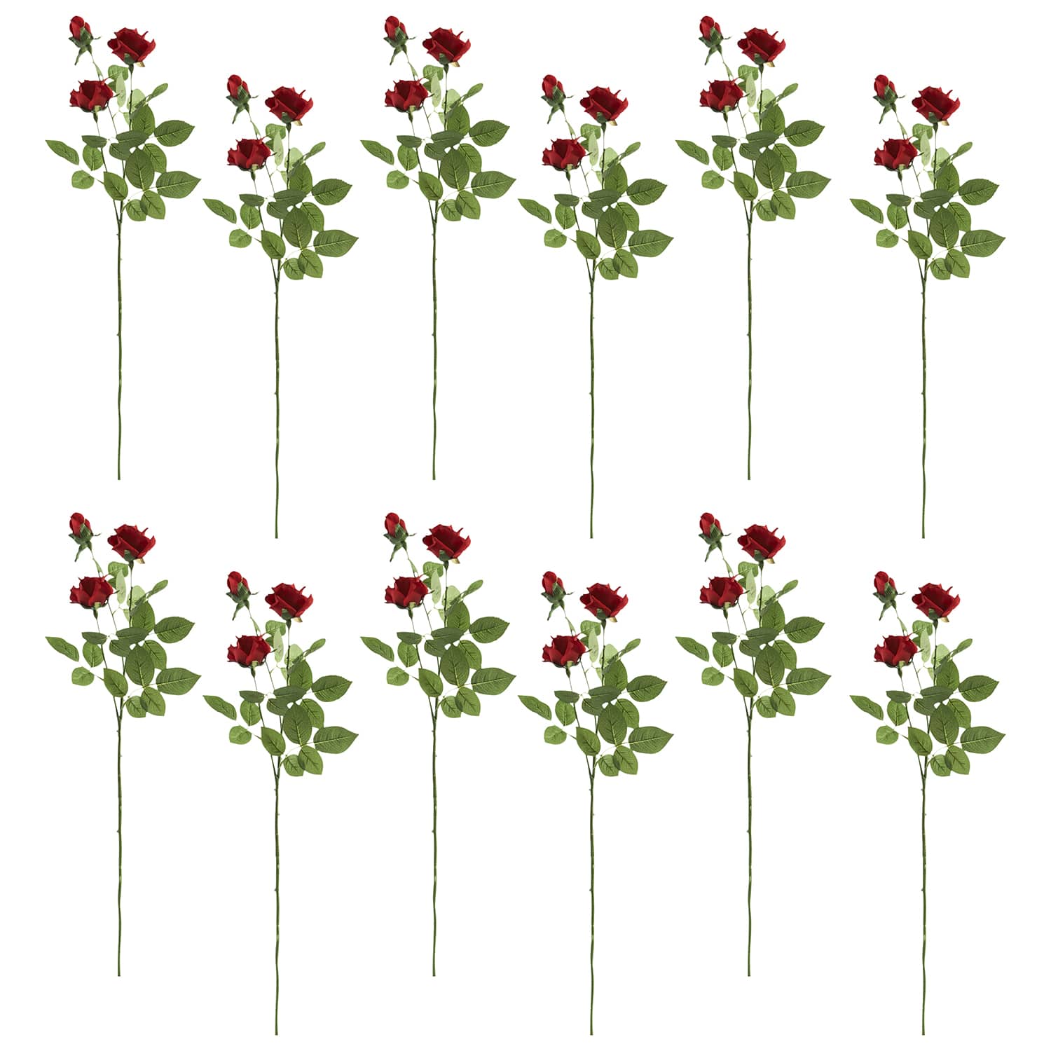 12 Pack: Dark Red Sweetheart Rose Spray by Ashland®