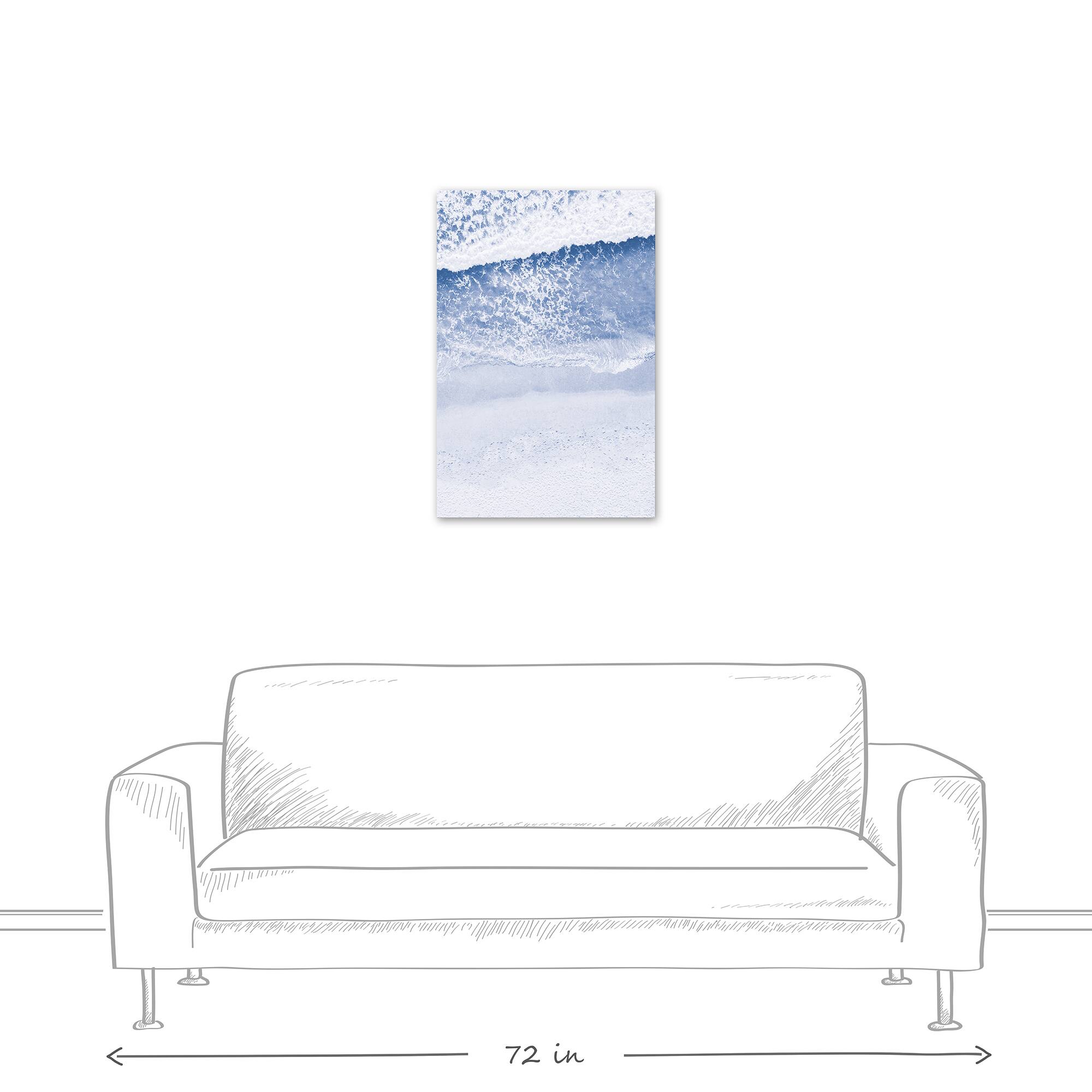 Aerial Beach Shore Canvas Wall Art