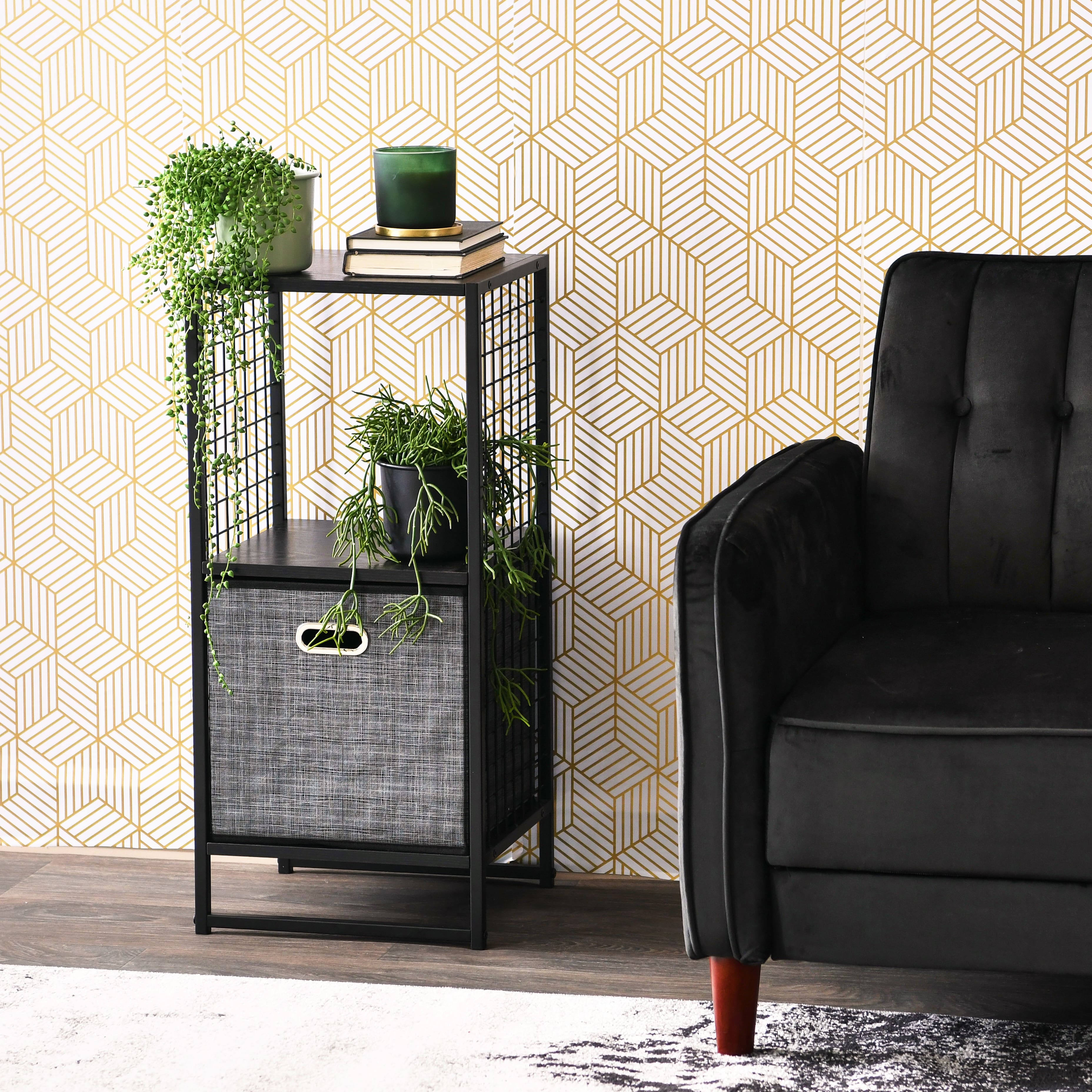 Household Essentials 28" Trellis 2 Compartment Storage Bookshelf