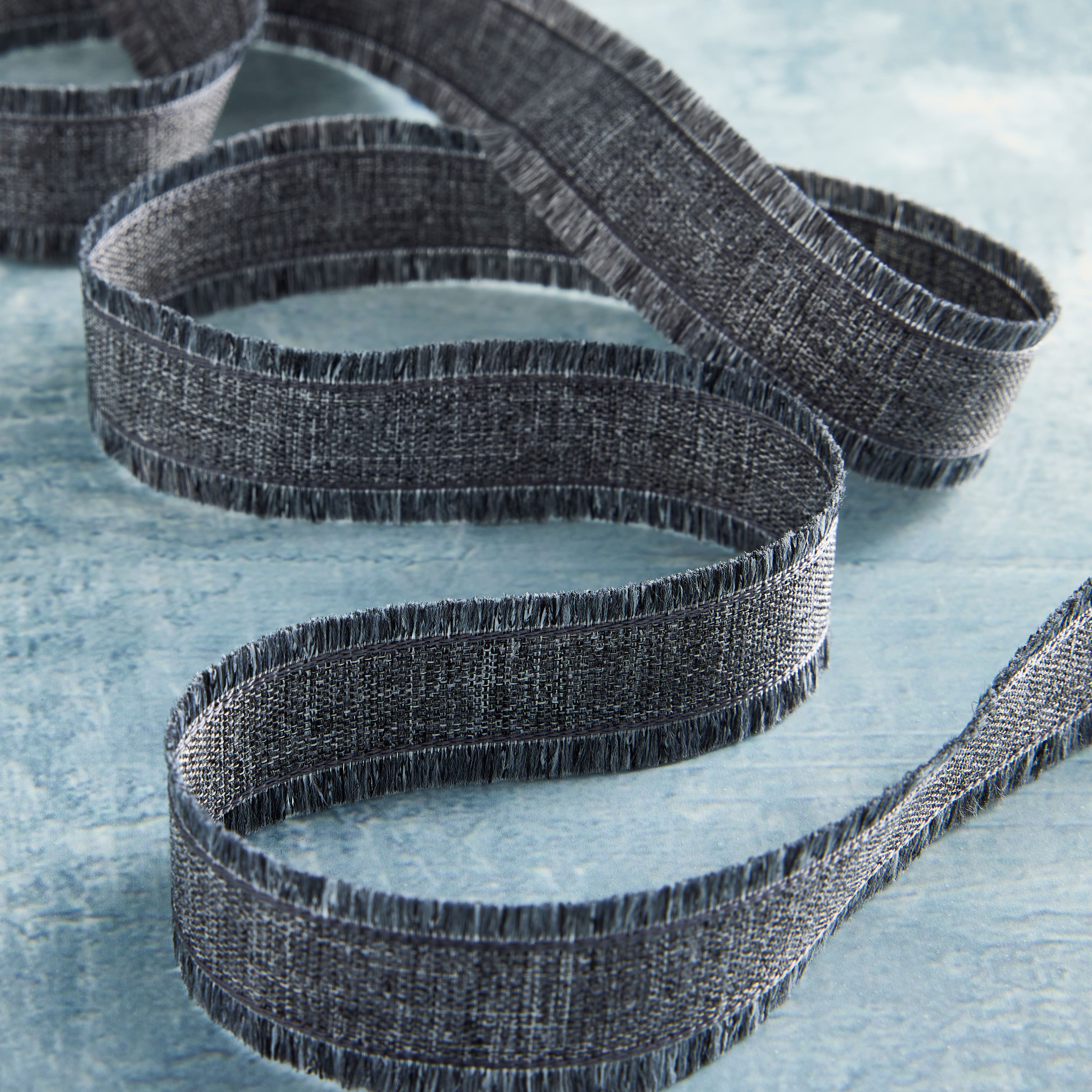12 Pack: 7/8" x 5yd. Fringed Ribbon by Celebrate It®