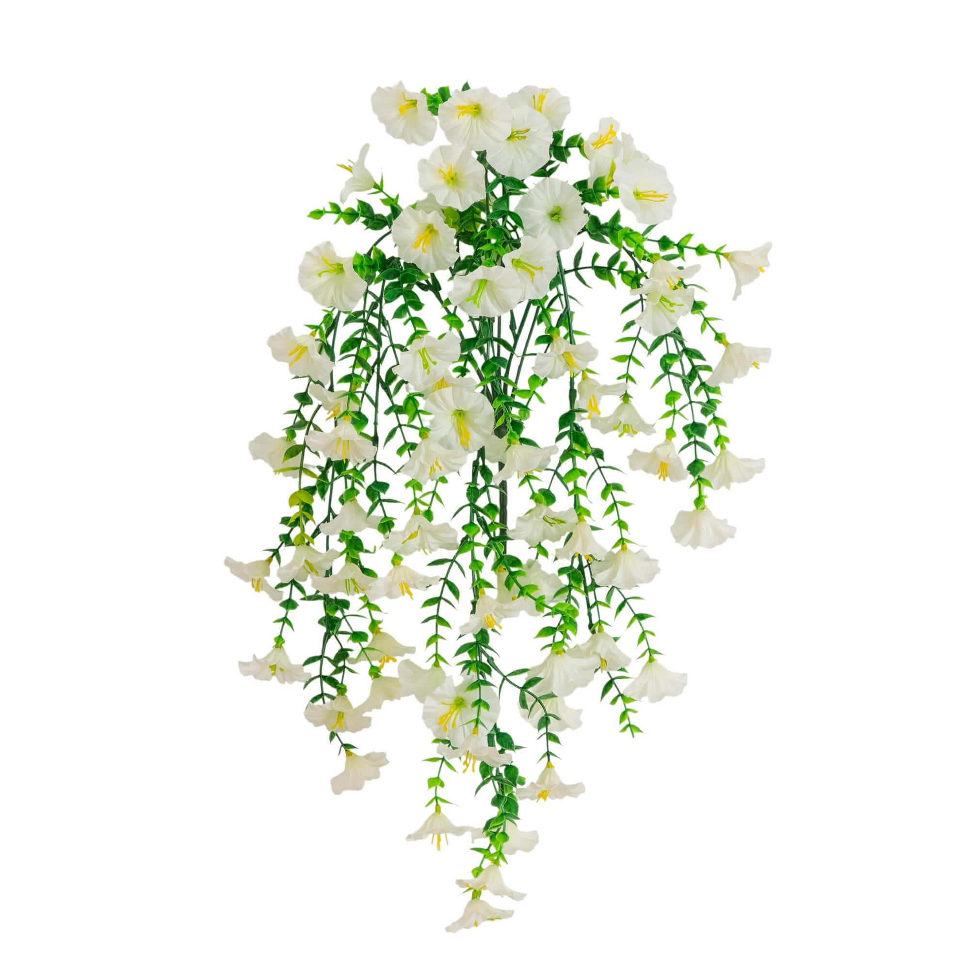 30" UV Resistant Artificial Morning Glory Hanging Plants, 6ct.