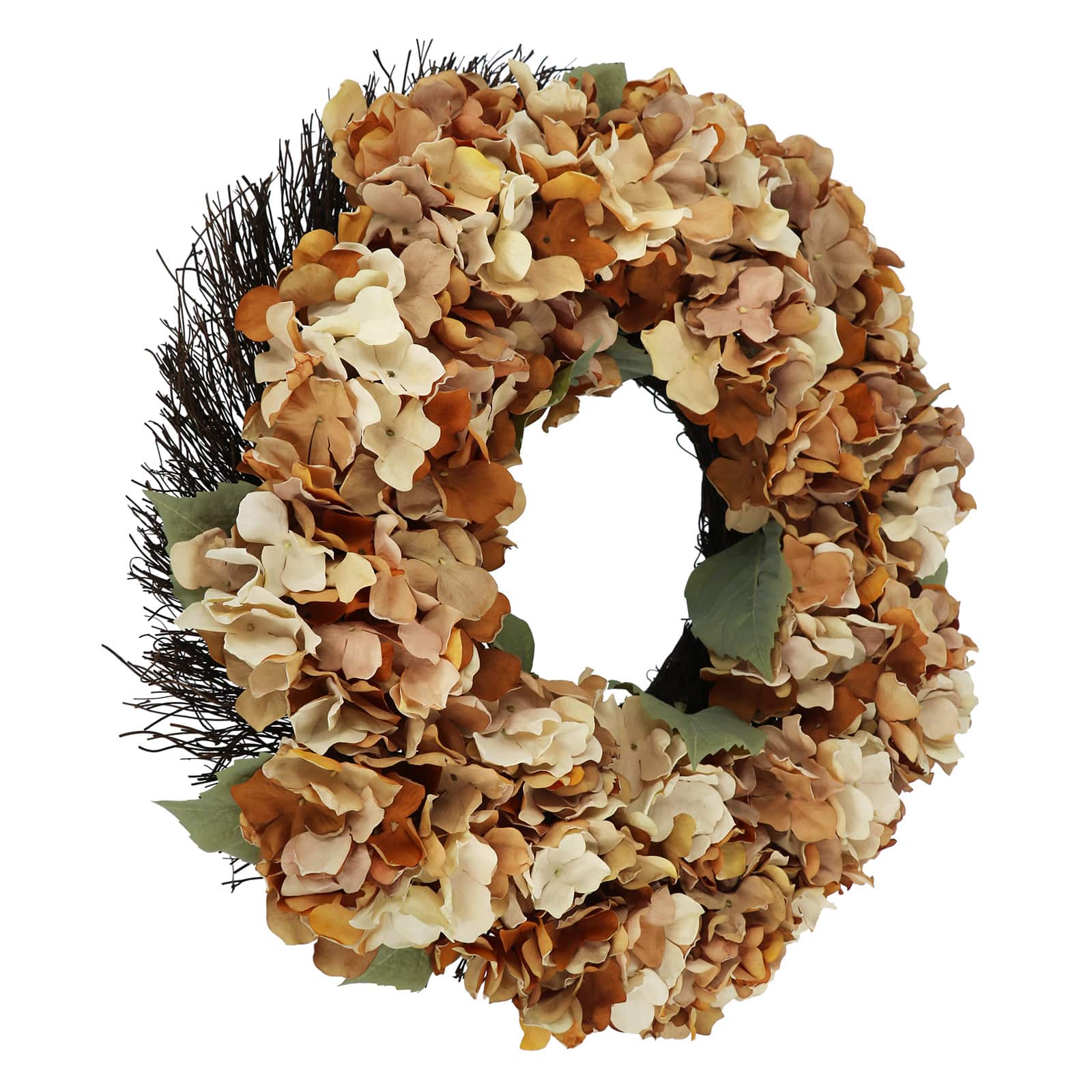 22" Beige Hydrangea Wreath by Ashland®