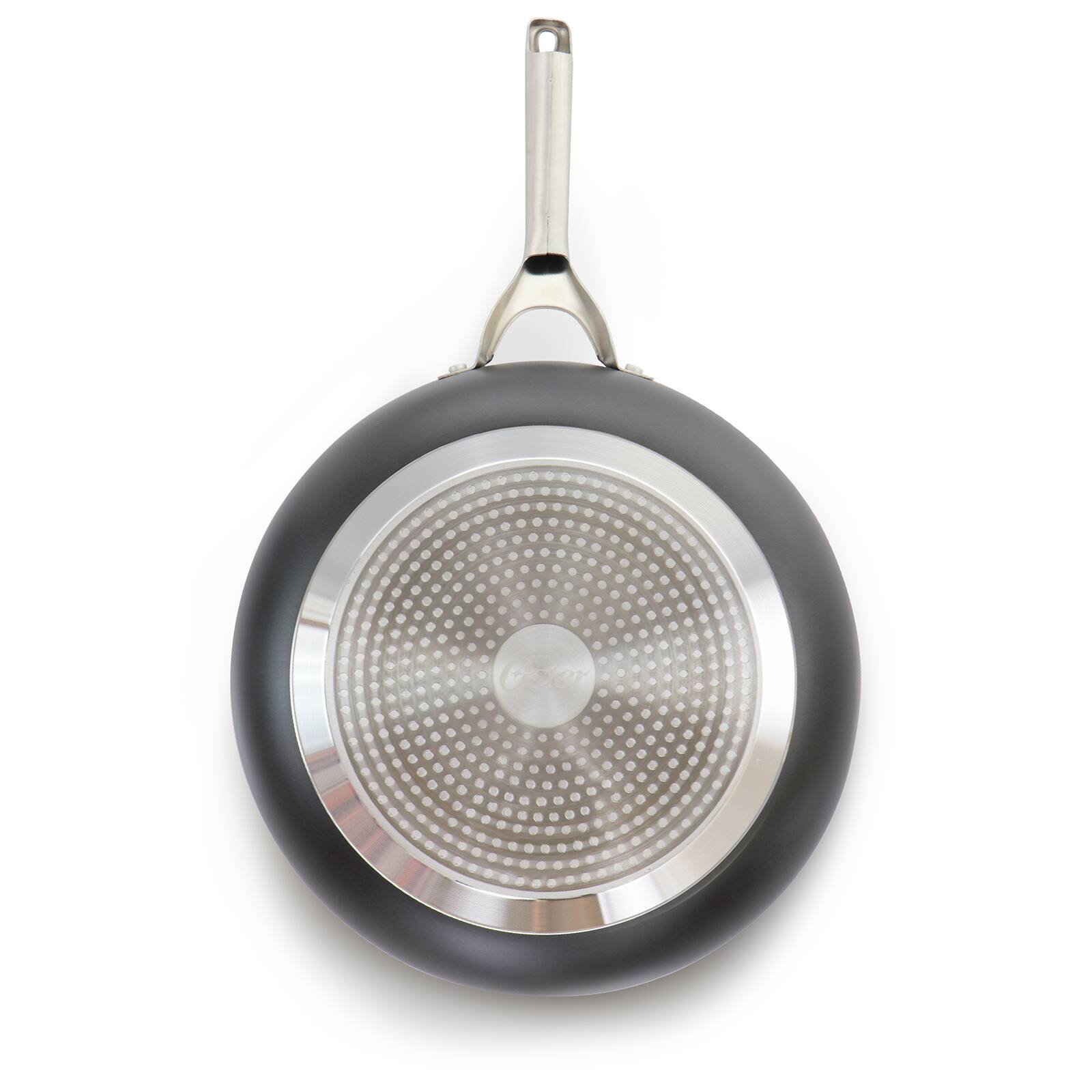 Oster Palladium 12'' Black Aluminum Frying Pan