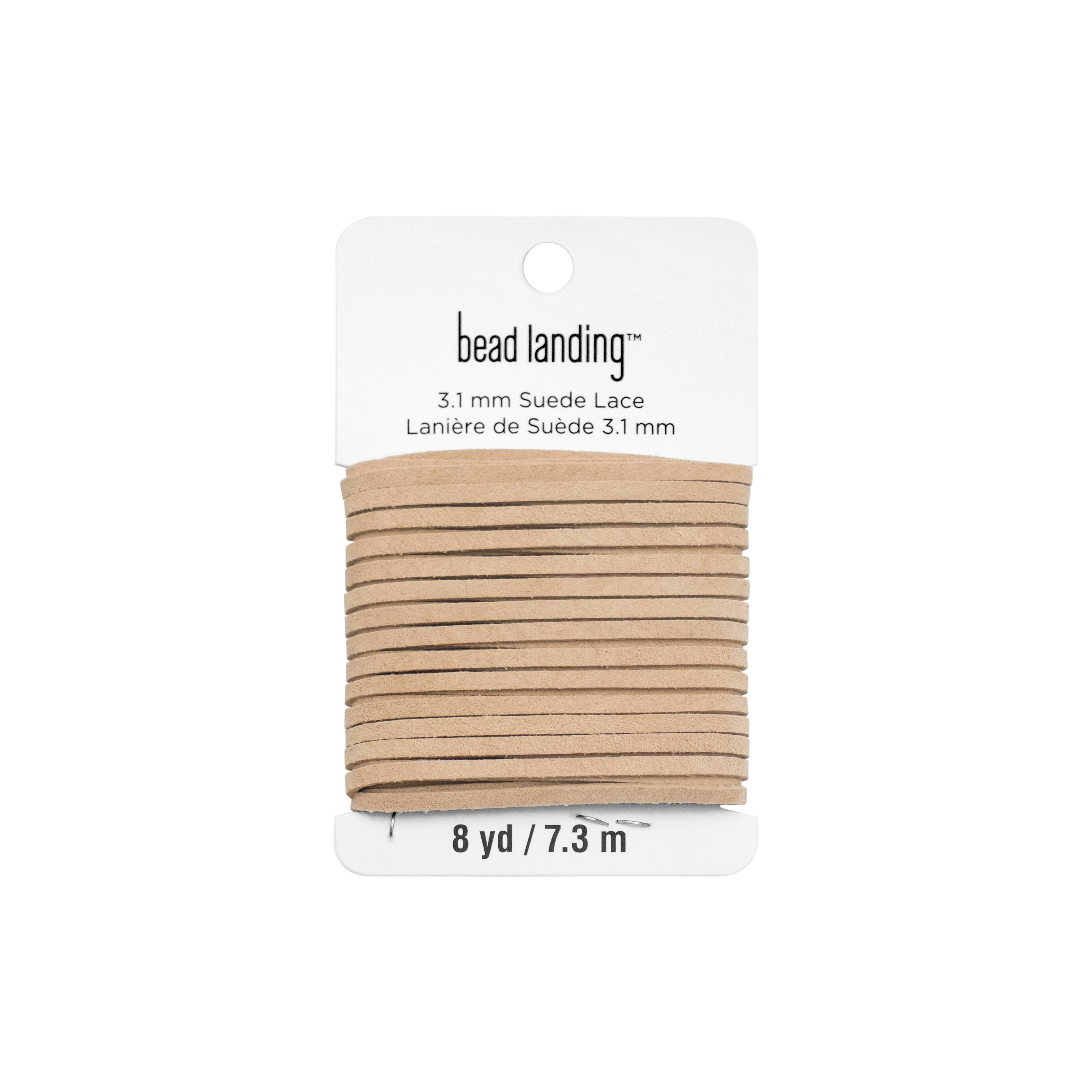 12 Pack: 3.1mm Tan Flat Suede Lace by Bead Landing™