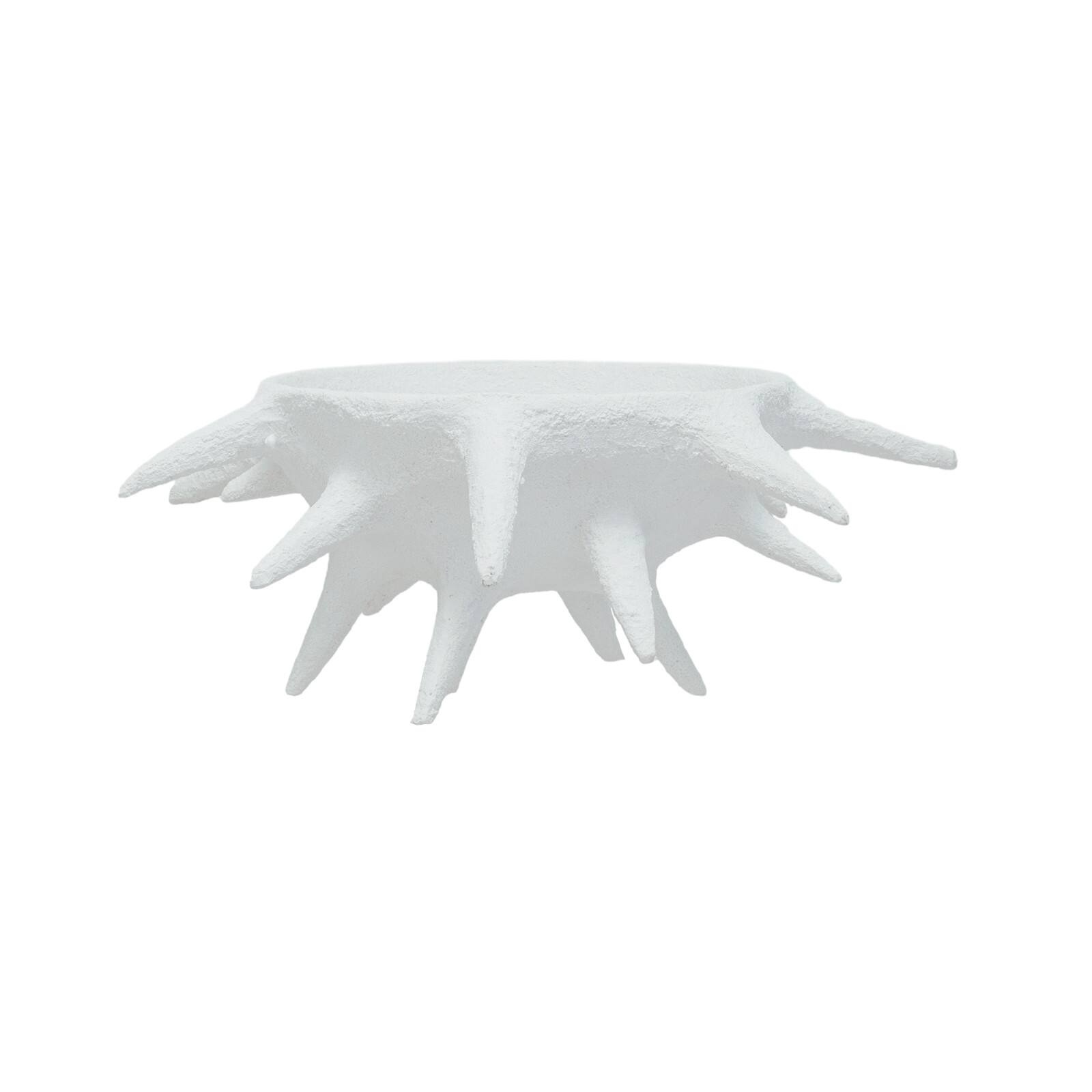 Hello Honey® 16.25" White Spike Accent Volcano Finish Bowl