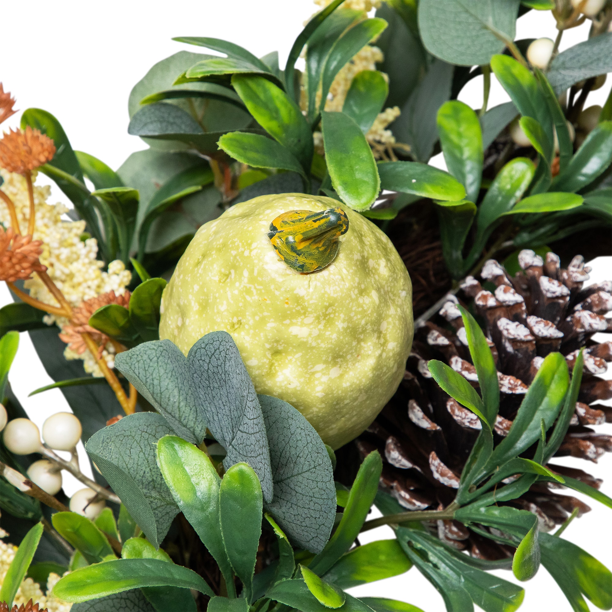 24" Gourds & Foliage Thanksgiving Wreath
