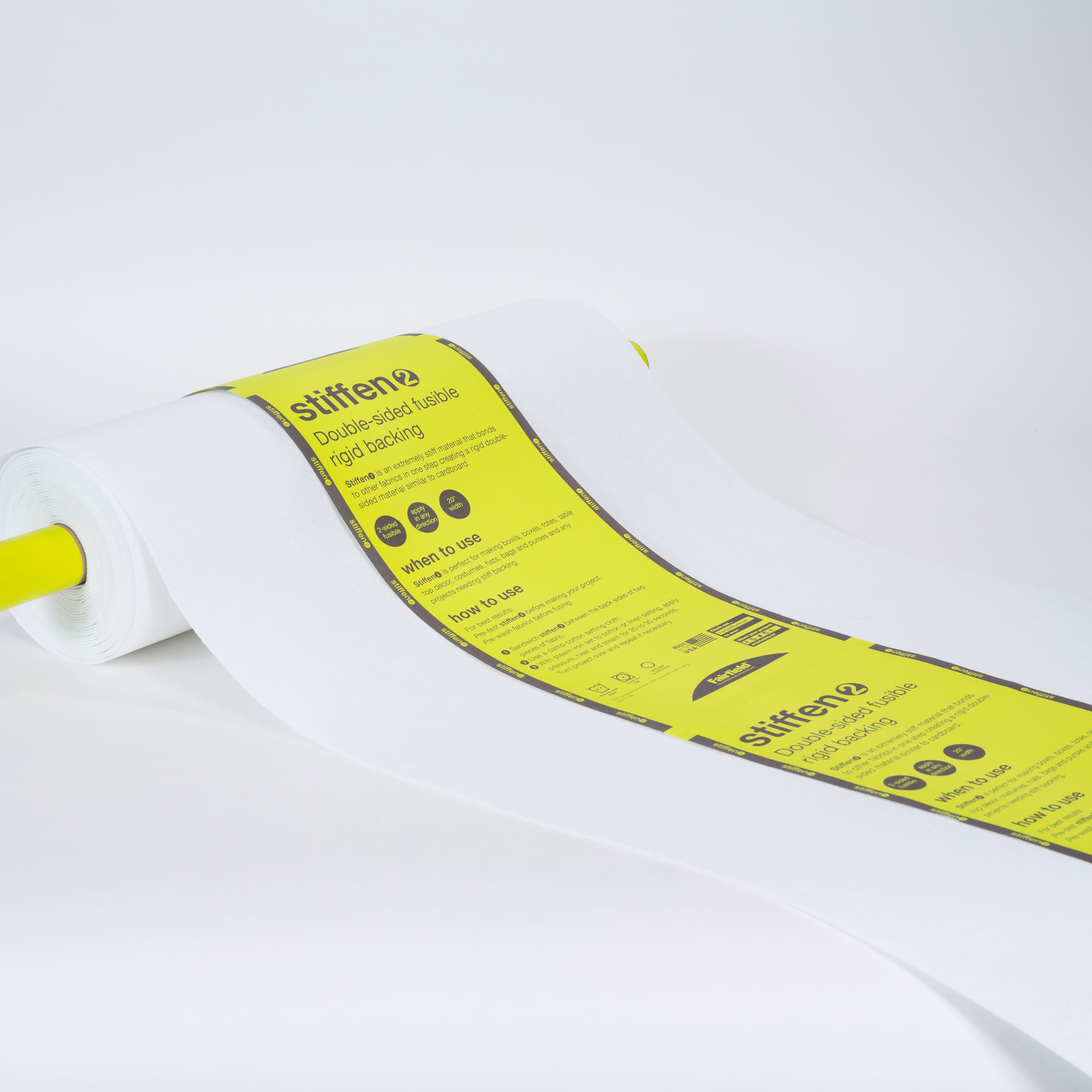 Stiffen Double Sided Fusible Interfacing Roll, 20" x 10yd.