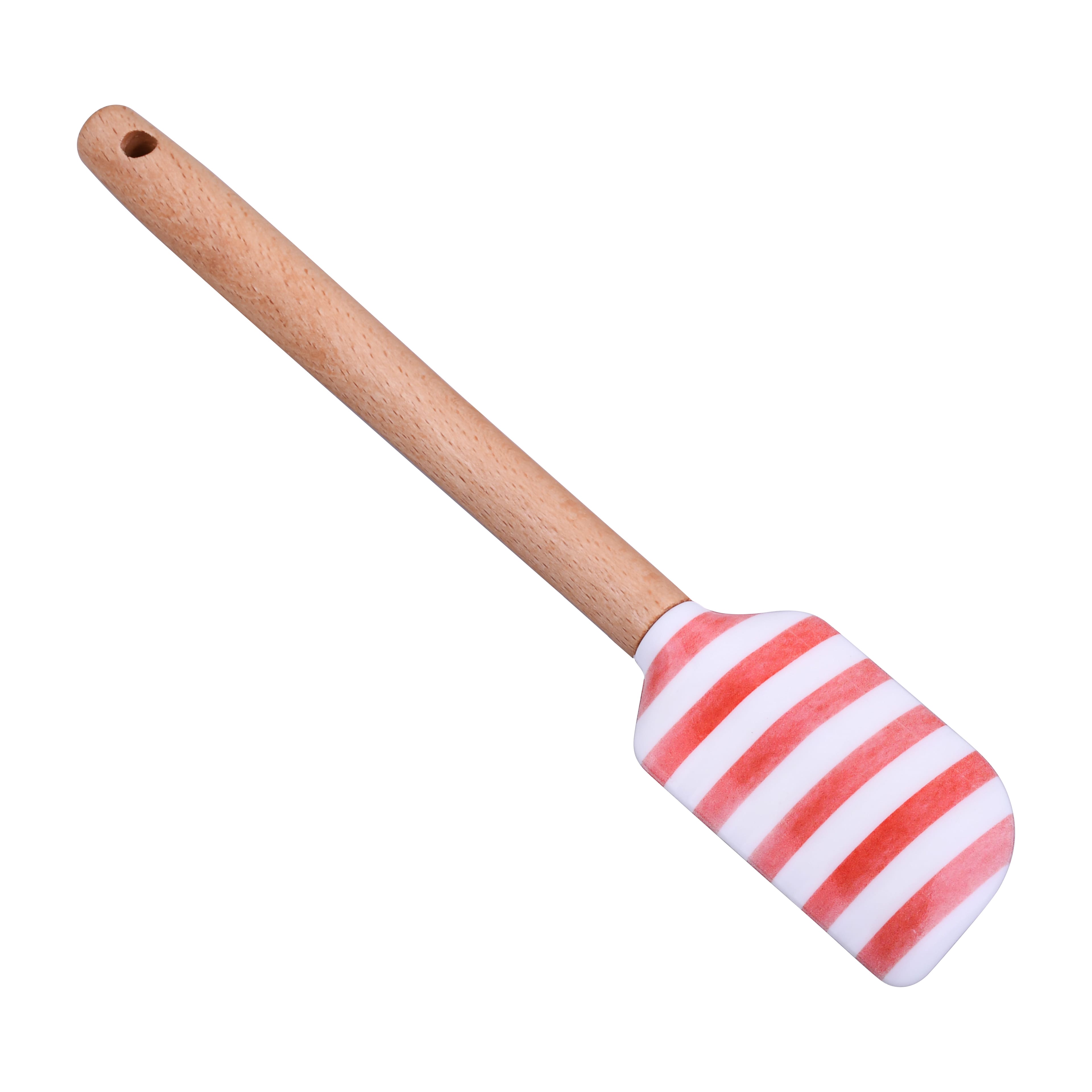Mini Red & White Stripes Silicone Spatula by Makery™