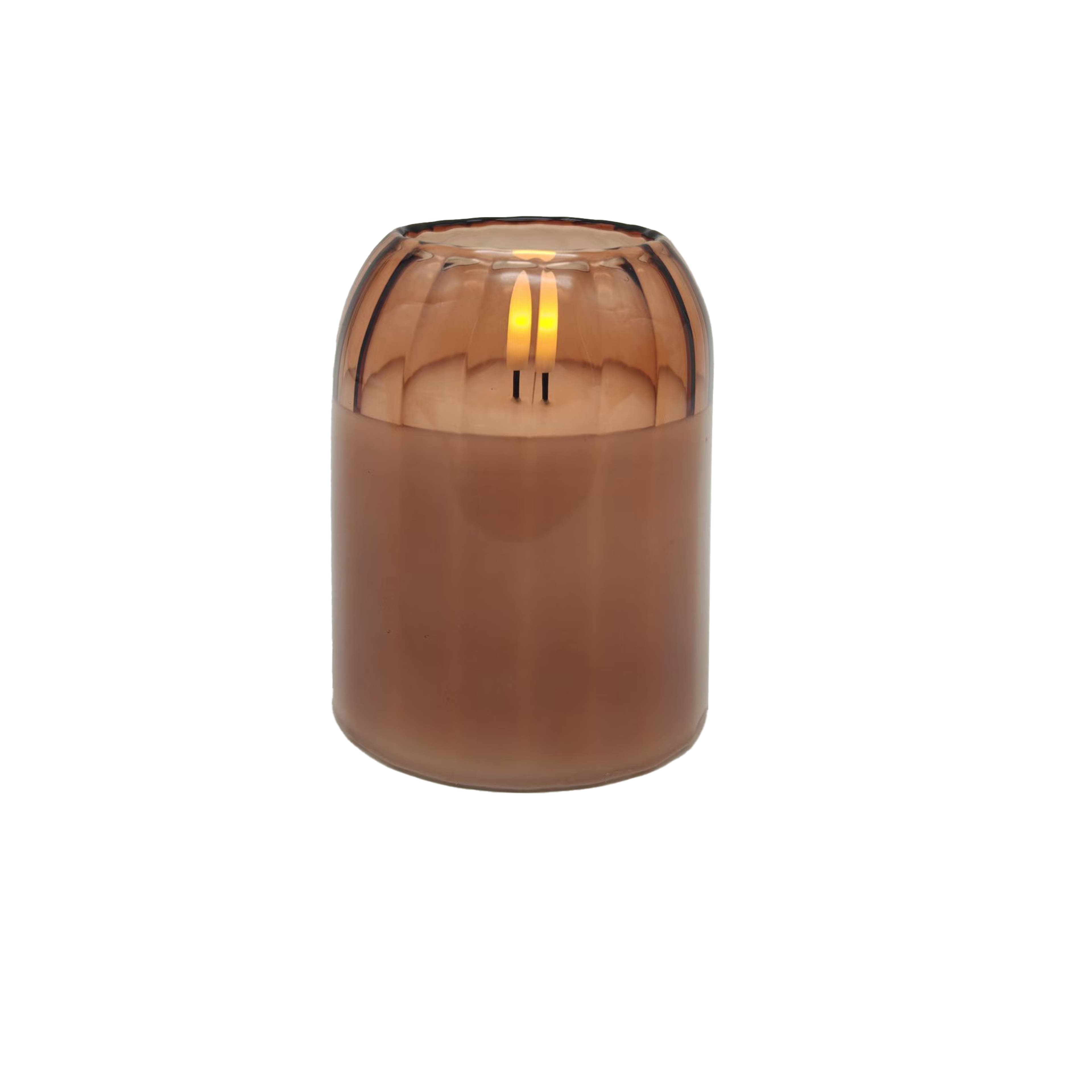 LED Domed Glass Wax Candle by Ashland