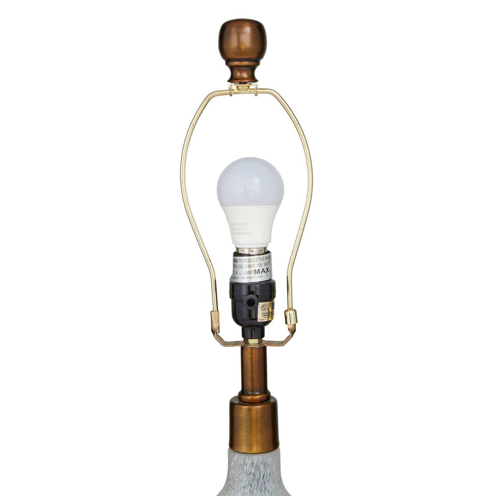 Blue Glass Table Lamp Set of 2 15", 28"