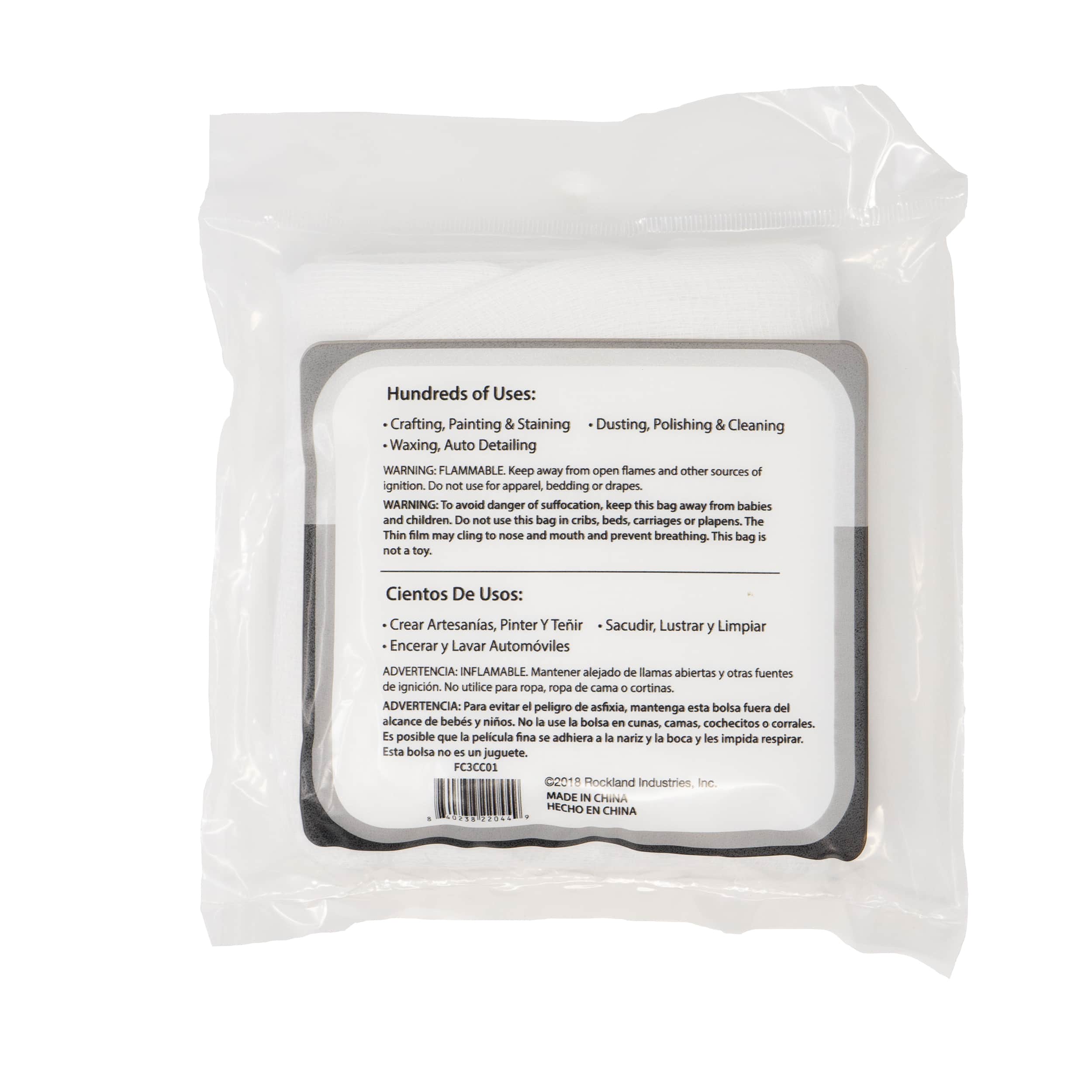 Roc-Lon 36" x 3yd. White Cotton Cheesecloth