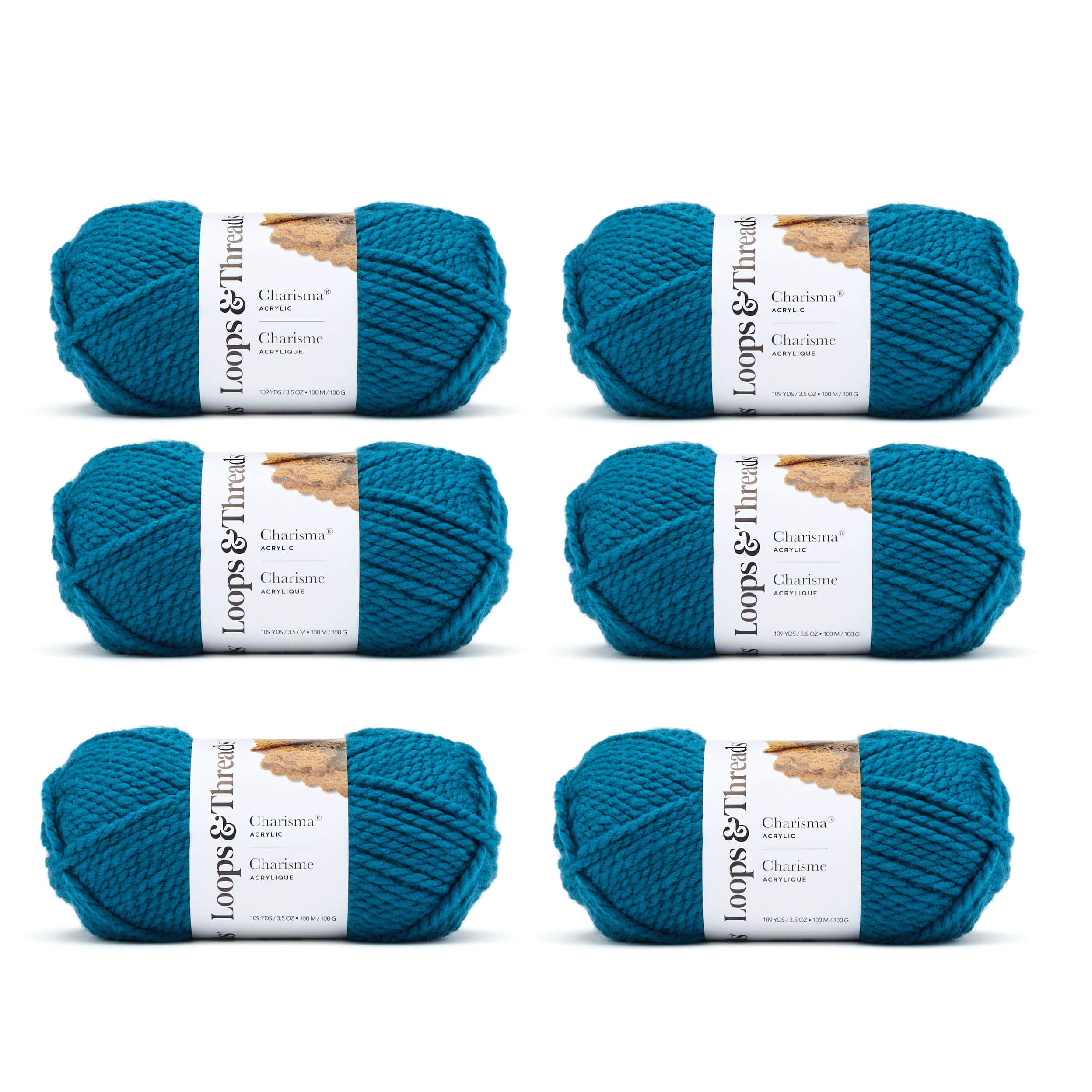 6 Pack: Charisma® Yarn by Loops & Threads®
