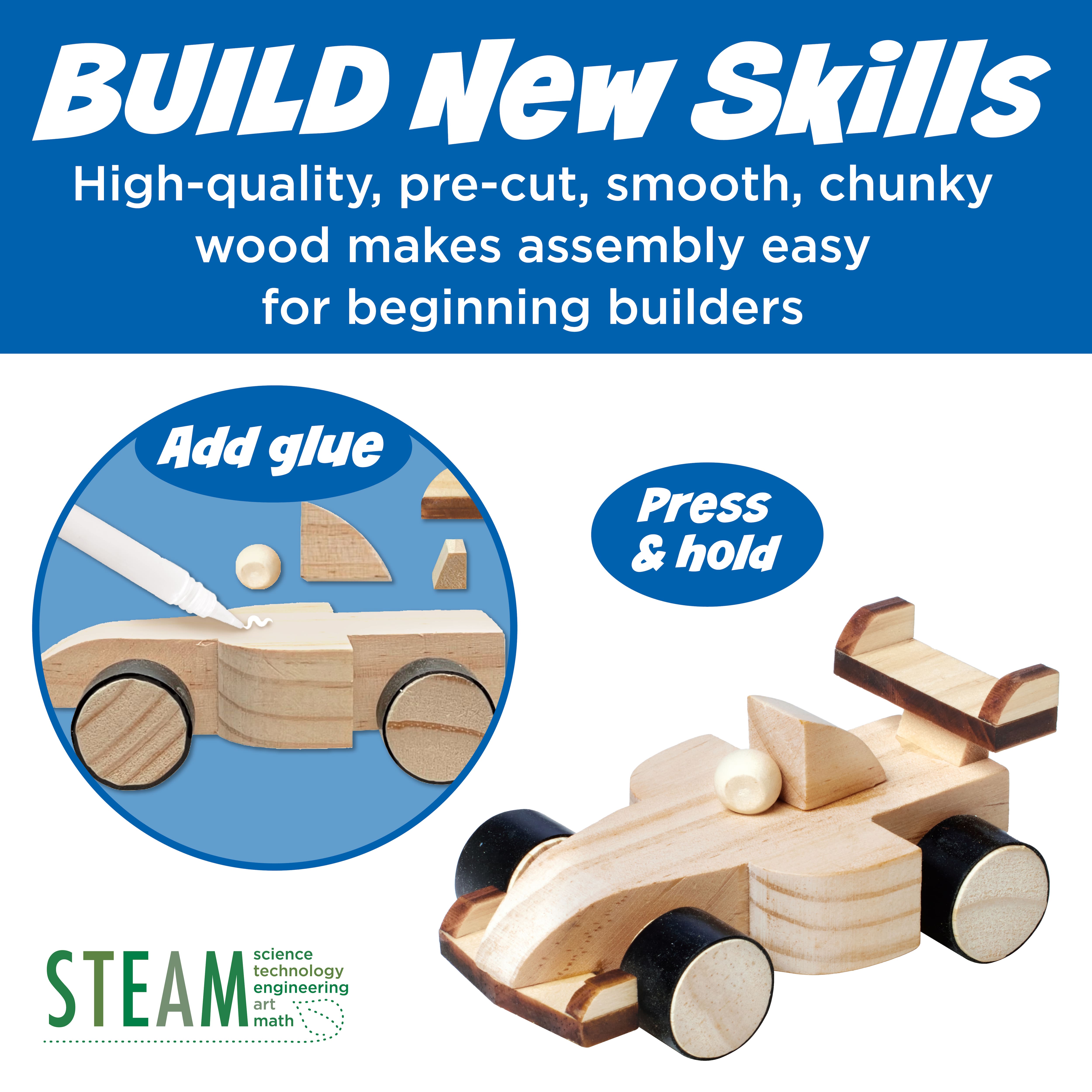 Creativity for Kids® Buildeez!™ Blaze Race Car Wooden Model Set