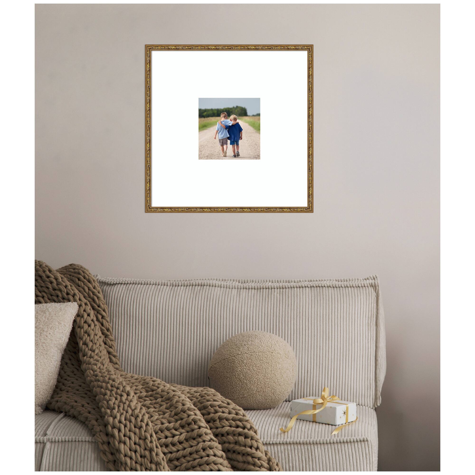 Kate and Laurel Belvedere Bronze Photo Frame with Mat