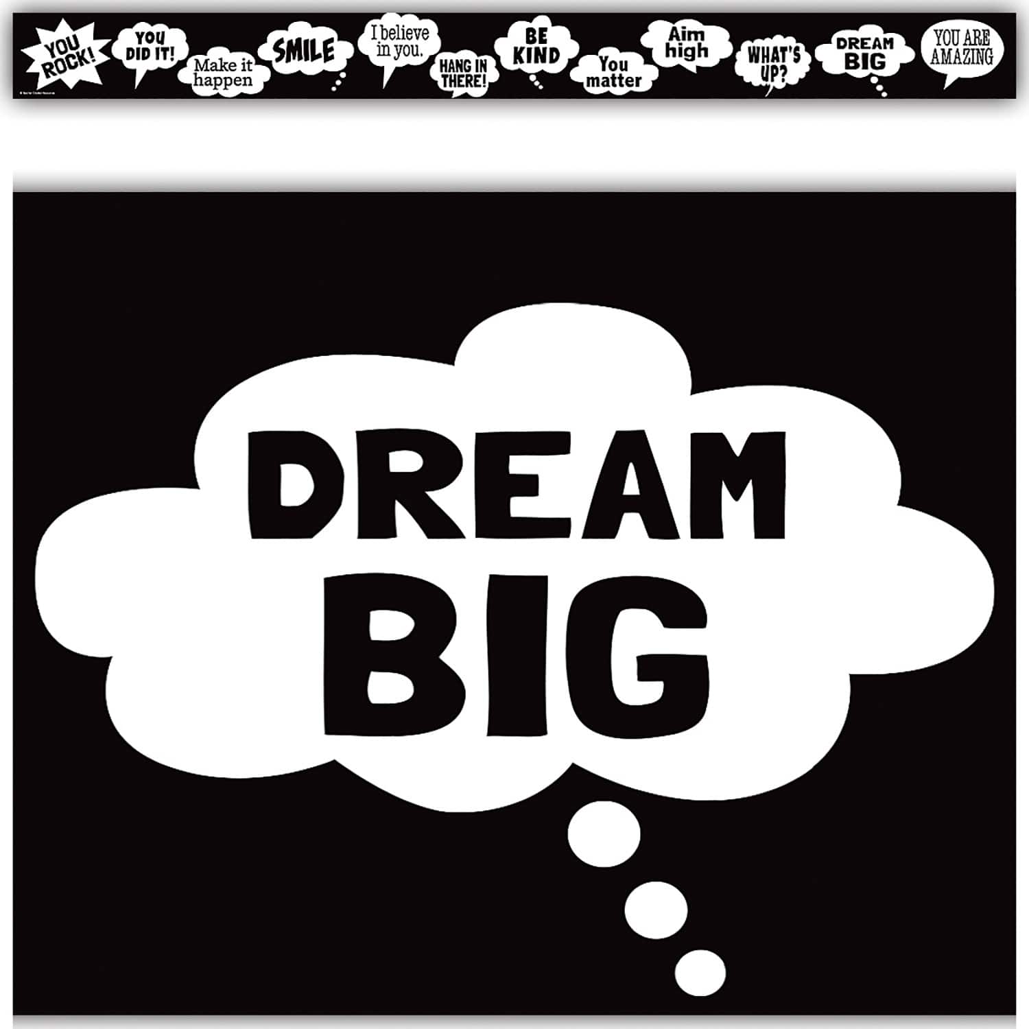 Teacher Created Resources® Speech Bubbles Straight Border Trim, 6 Packs of 12