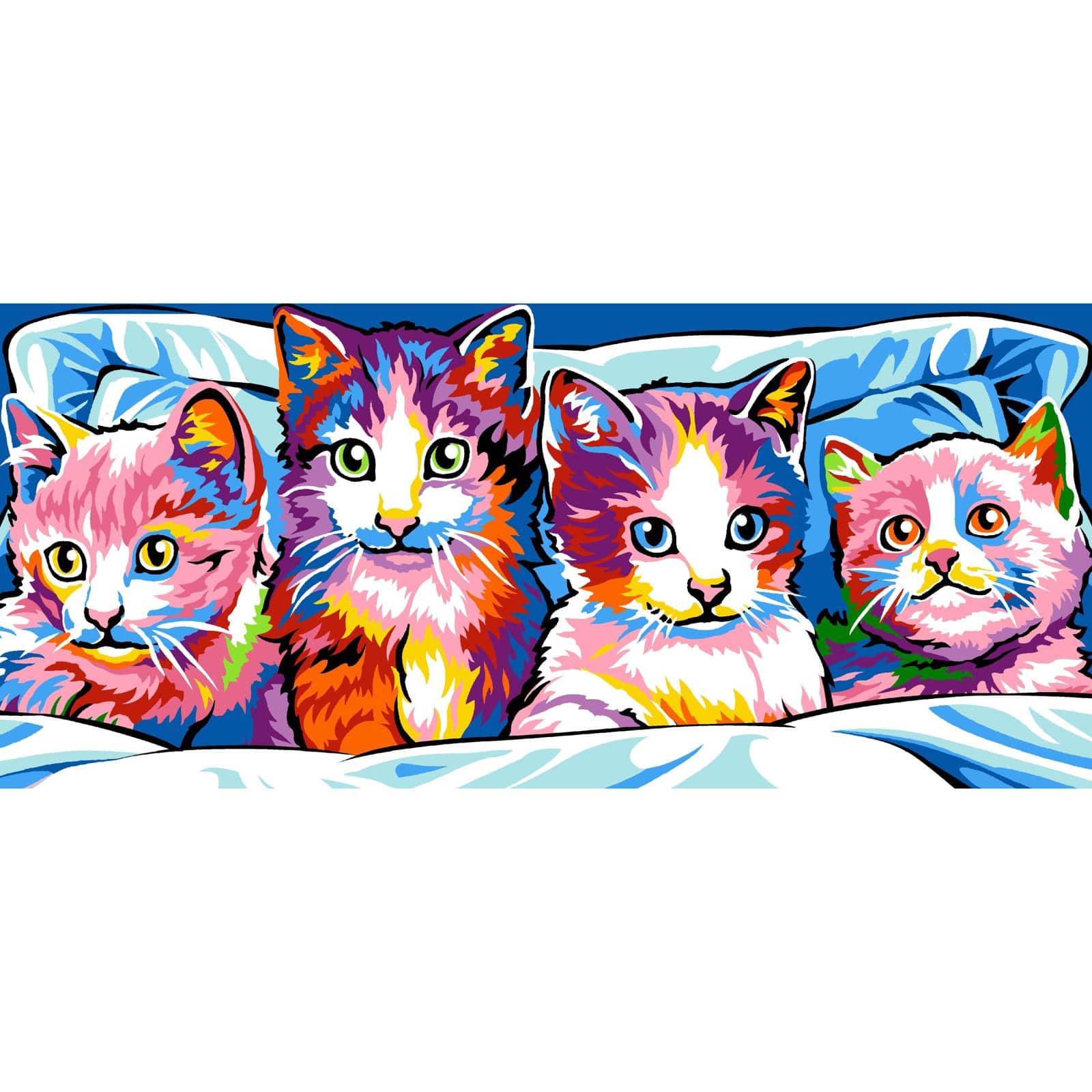 Gobelin The Cats Printed Tapestry Needlepoint Canvas