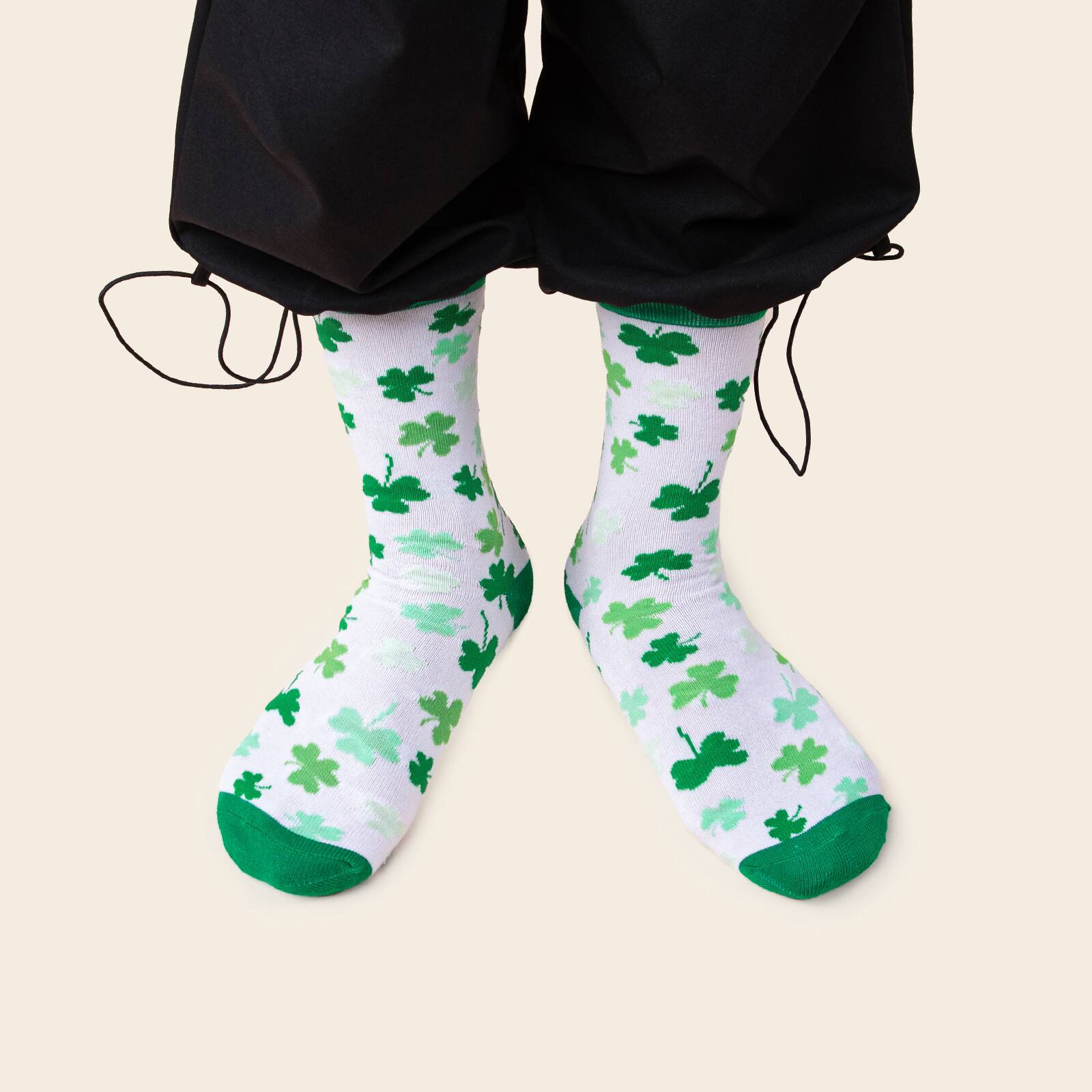 Shamrocks Youth Crew Socks by Celebrate It™