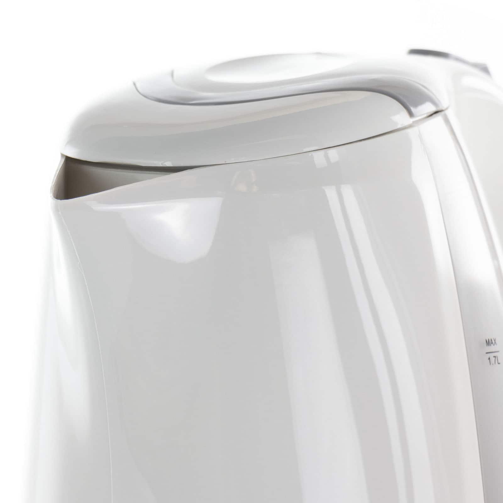 MegaChef 1.7L White Plastic Electric Tea Kettle