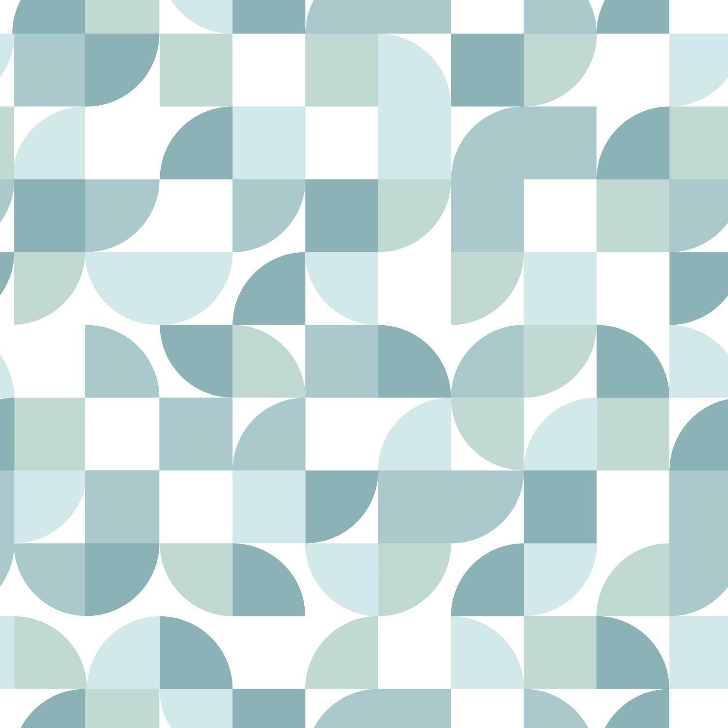RoomMates Mid-Century Geometric Peel & Stick Wallpaper