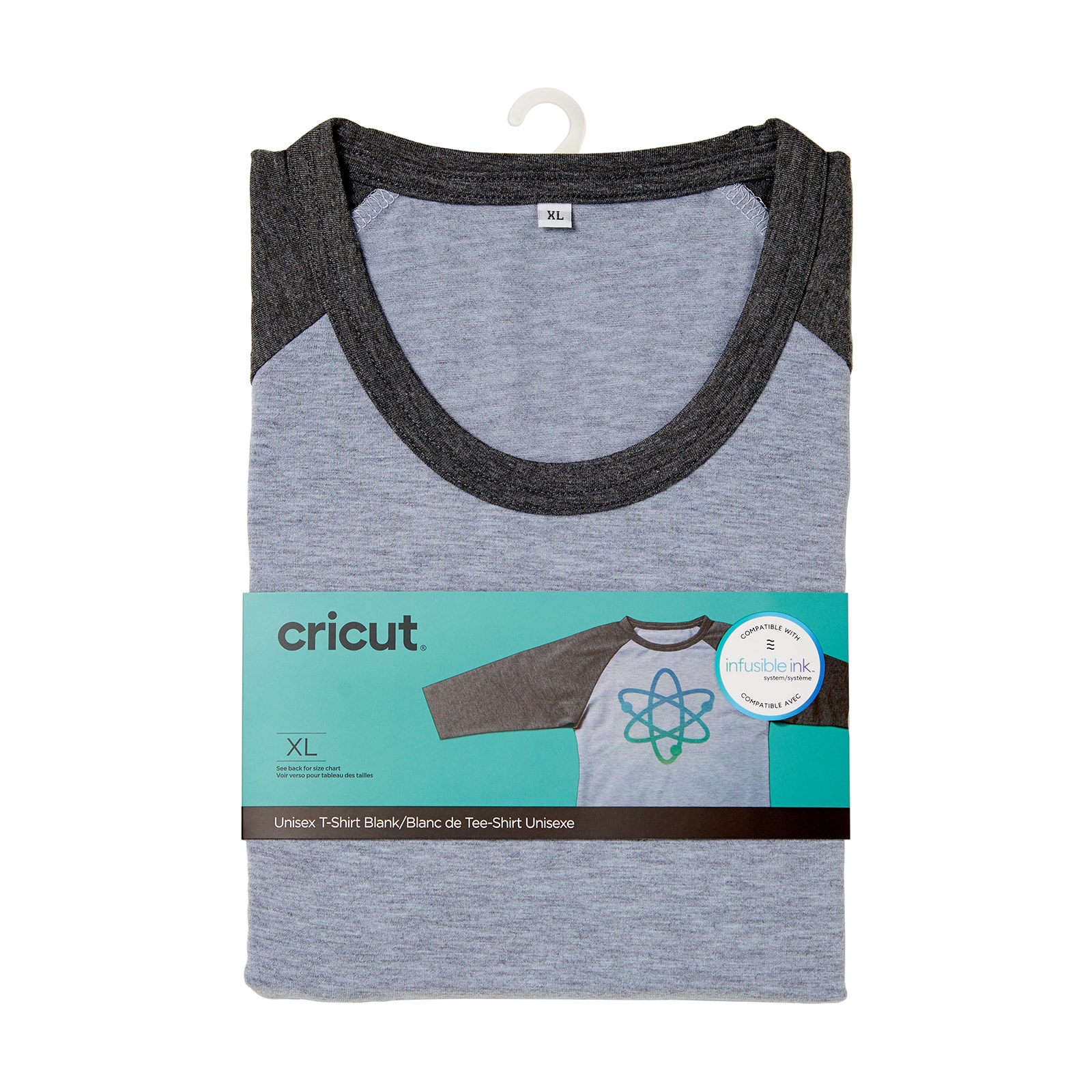 Cricut® Unisex Adult Raglan Sleeve T-Shirt Blank