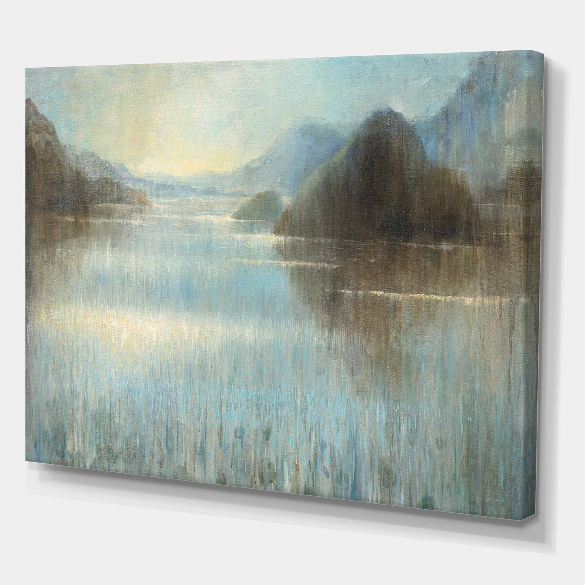 Designart - Vue from Lase House - Lake House Premium Canvas Wall Art