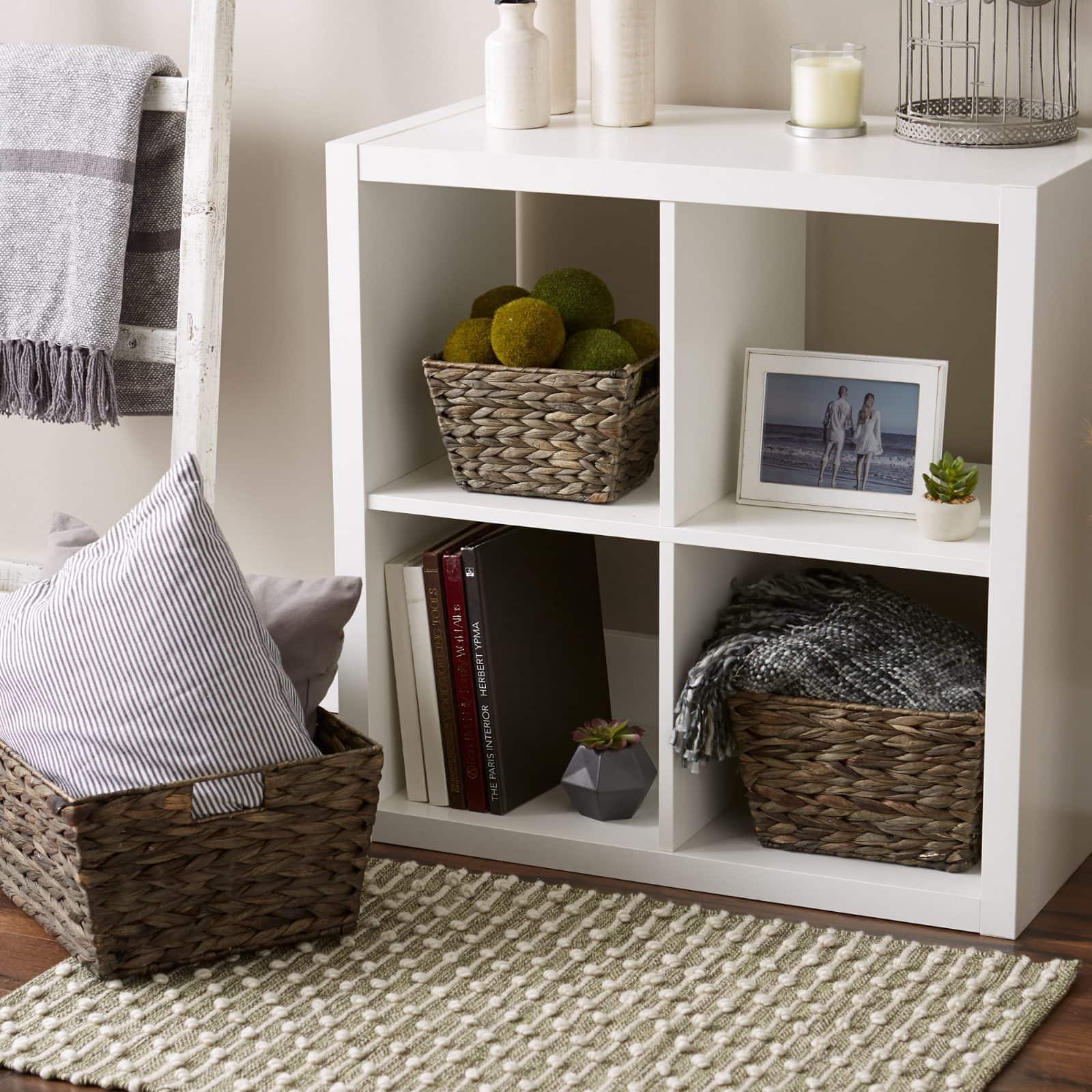 DII® Graywash Hyacinth Basket Set