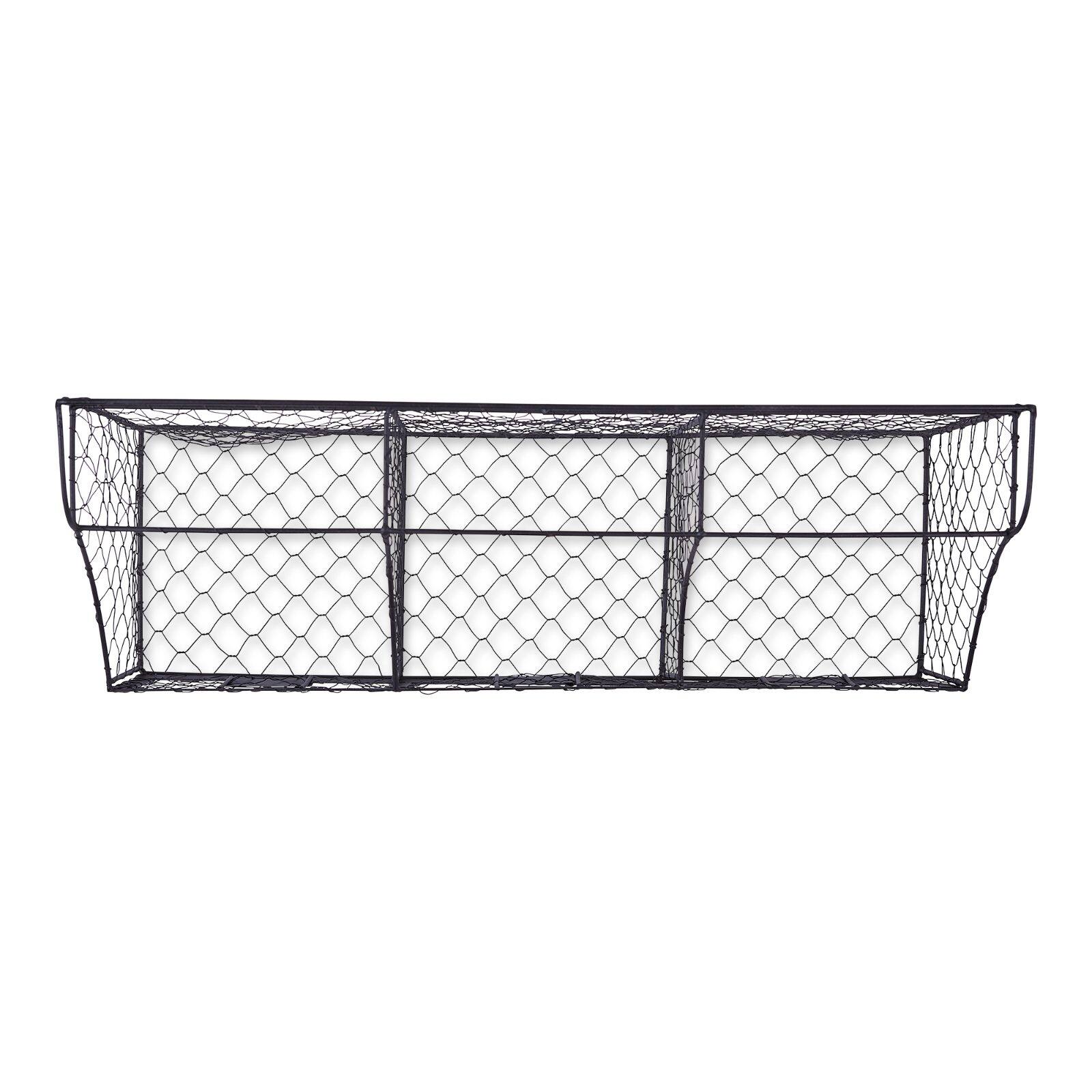 DII® Black Farmhouse Chicken Wire Organizer