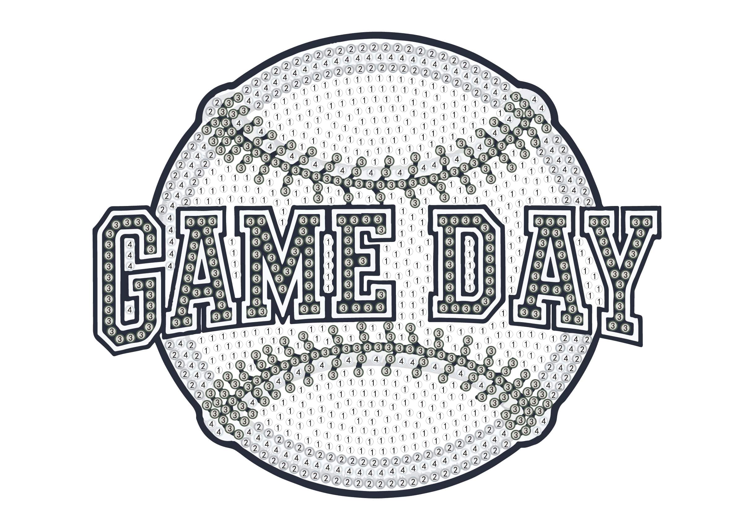 Diamond Dotz® Gameday Baseball Iron-On 'n' Dot Kit