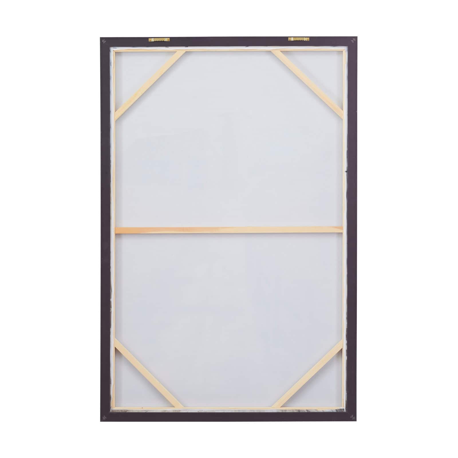 Brown Polystone Modern Farmhouse Framed Wall Art, 48" x 32" x 2"