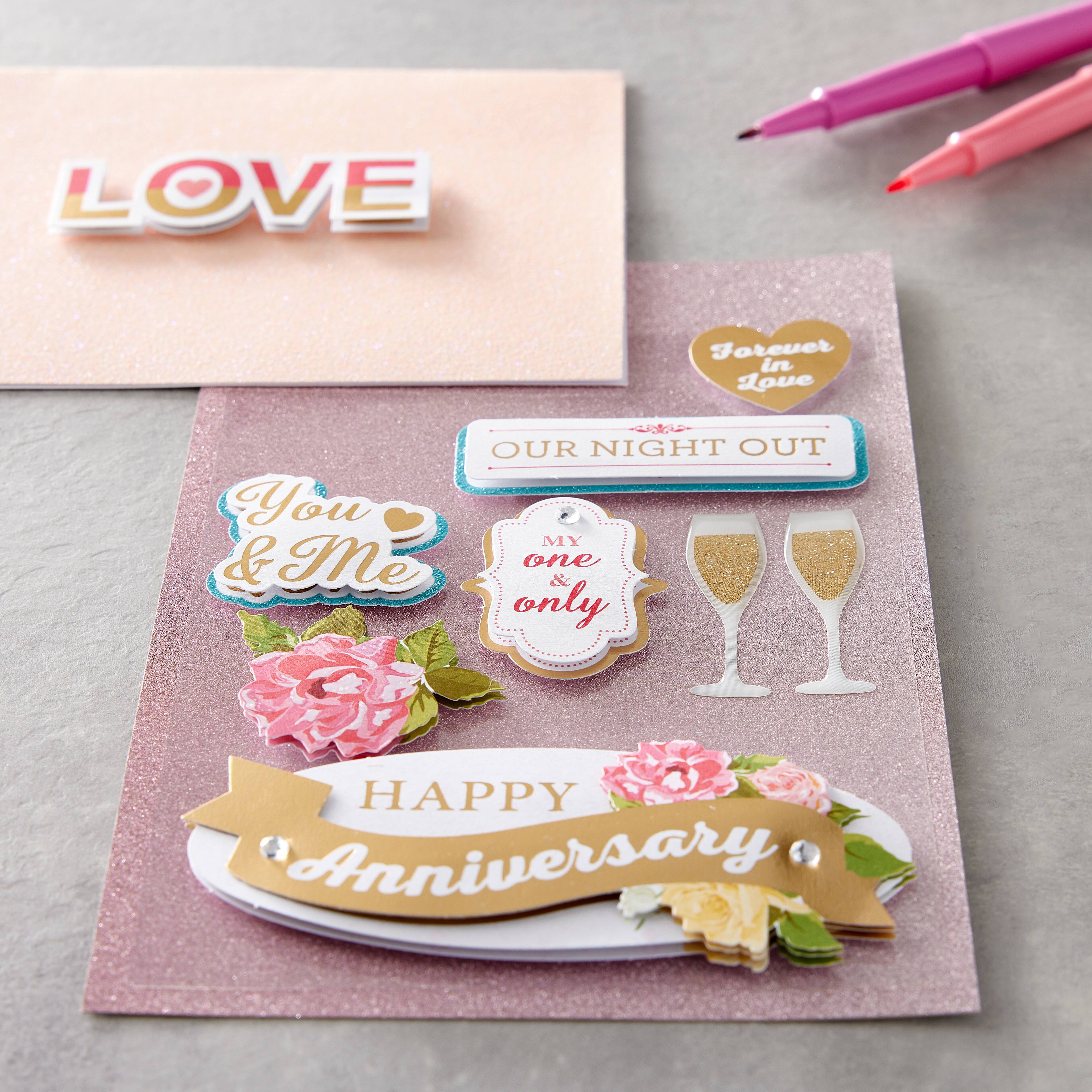 Happy Anniversary 3D Stickers By Recollections™