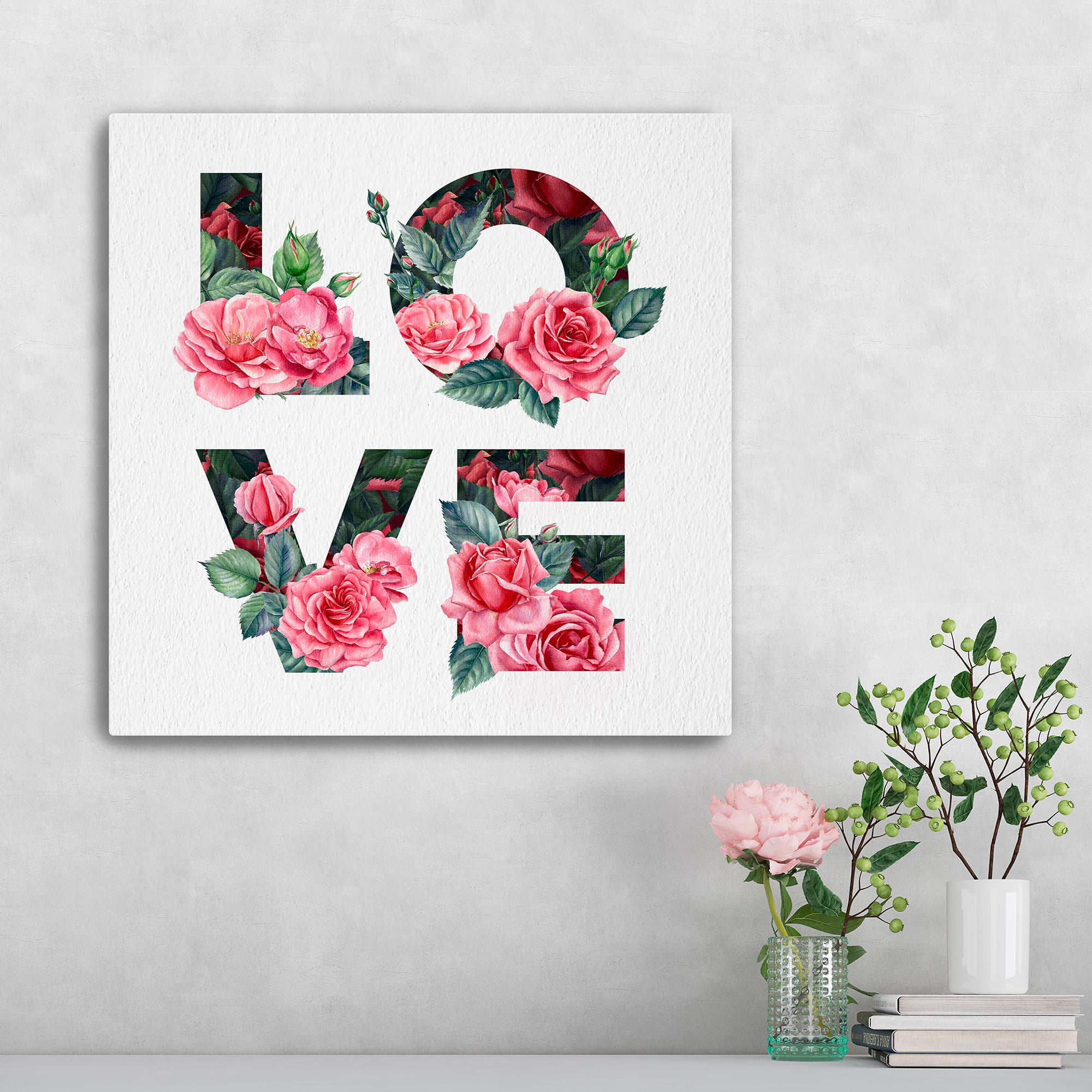 L O V E Canvas Giclée Art