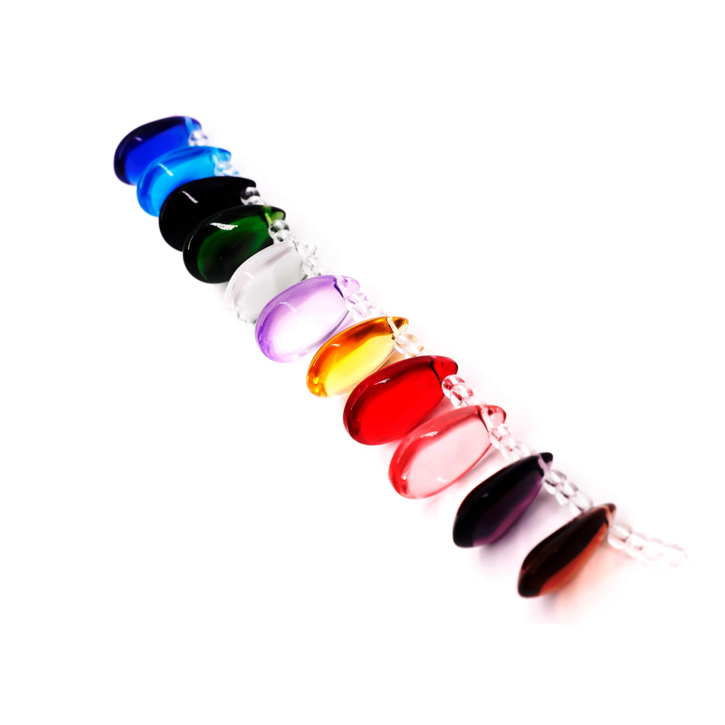 Multicolor Drop Glass Beads by Bead Landing™