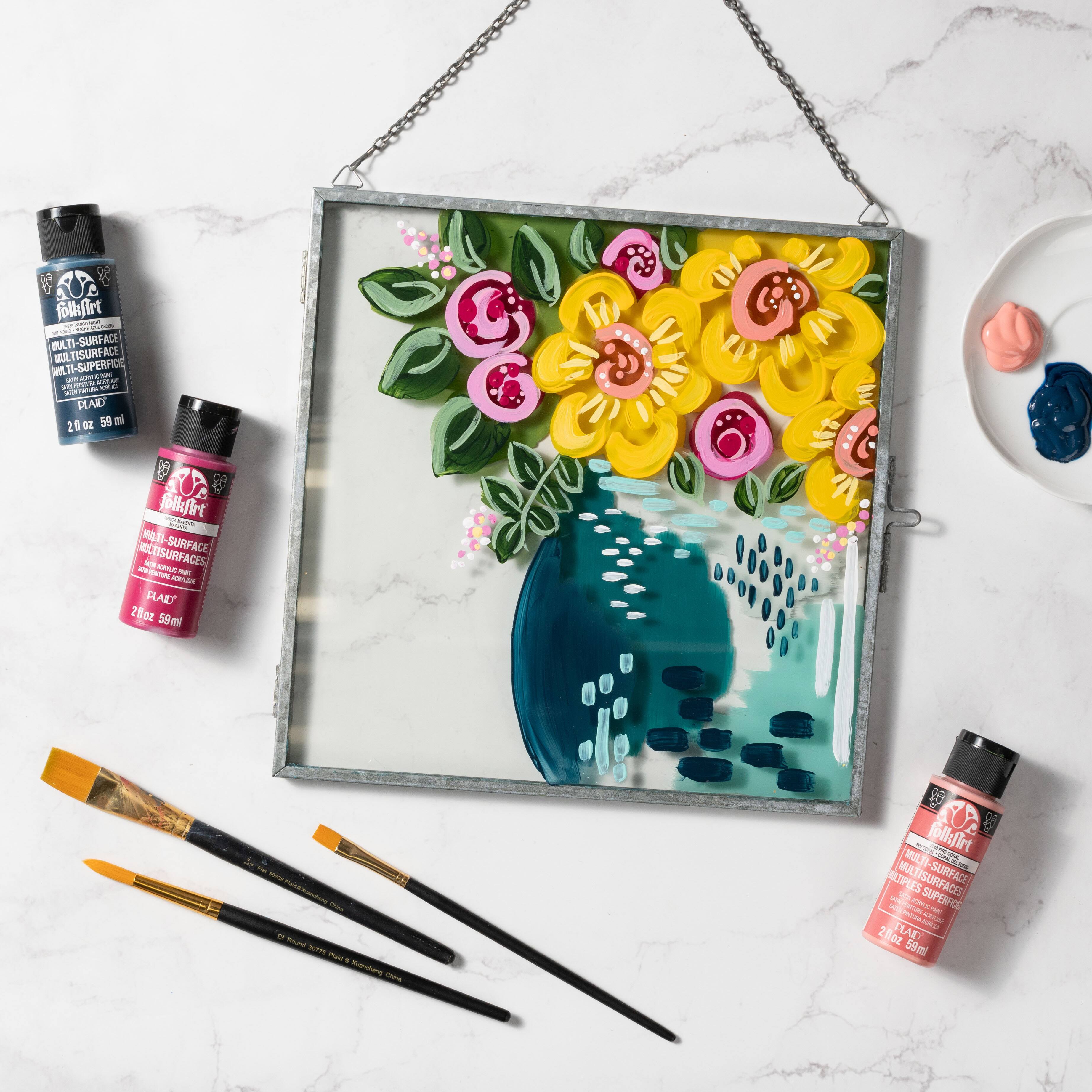 FolkArt® Satin Acrylic Craft Paint 12 Color Set