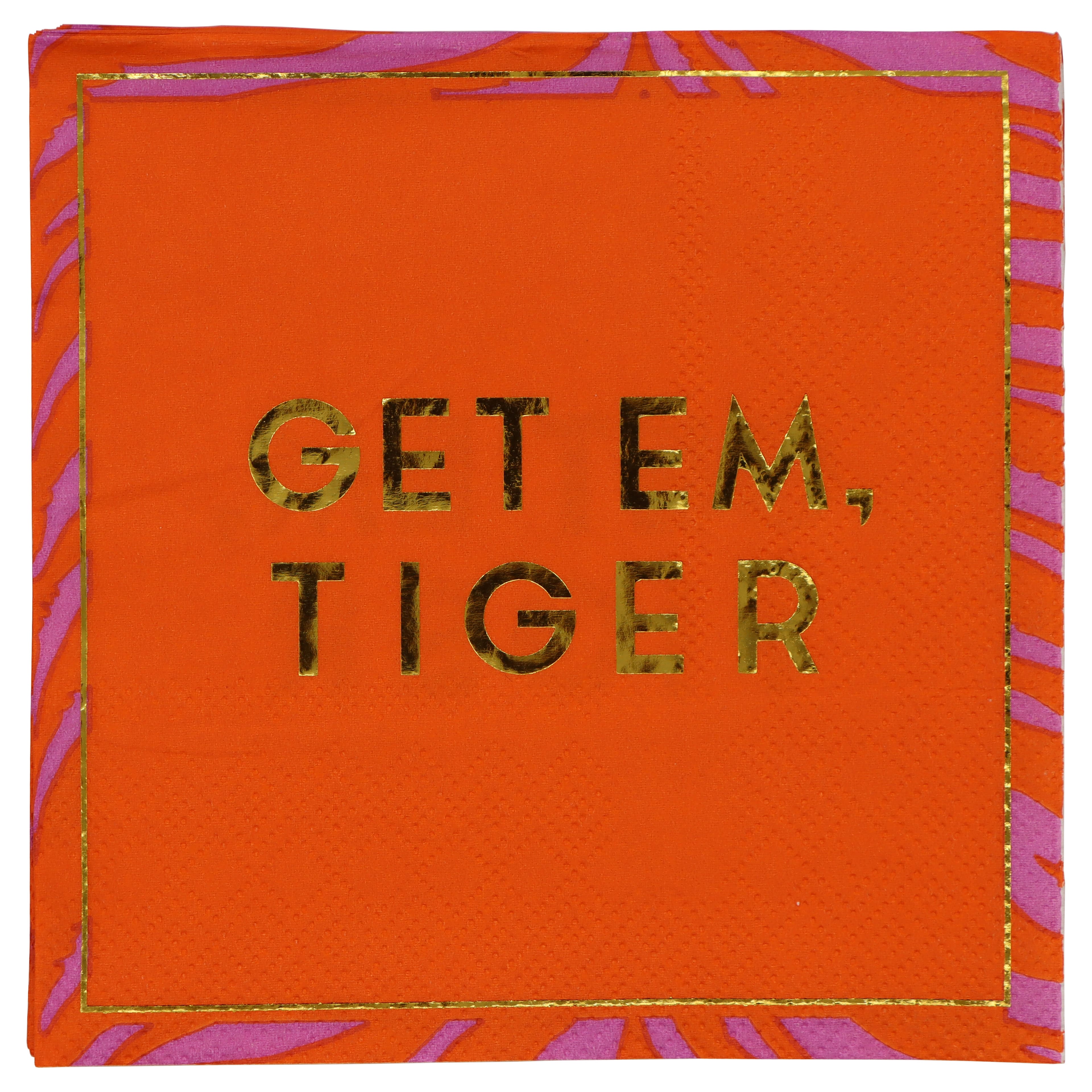 Pink Jungle Get Em Tiger Paper Beverage Napkins, 20ct. by Celebrate It™