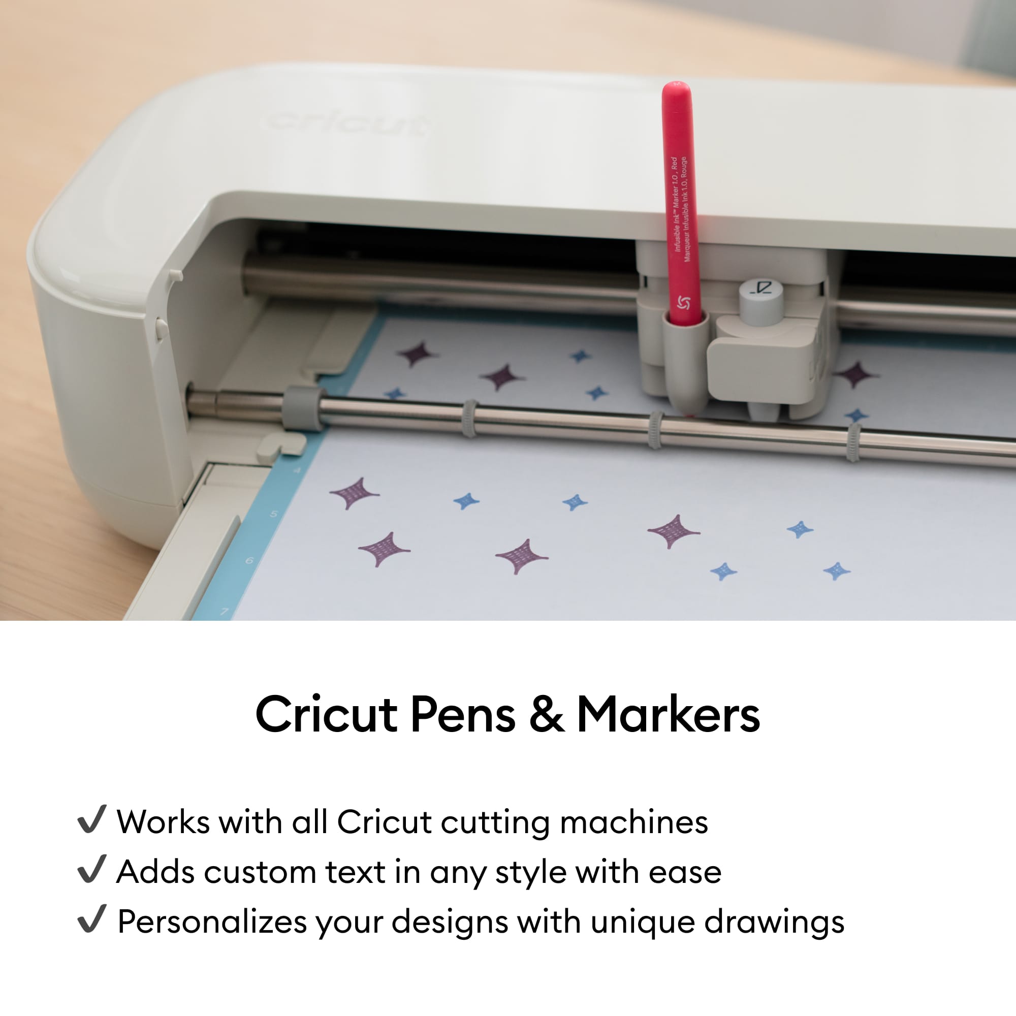 Cricut® Infusible Ink™ 0.4mm Black Pens, 3ct. + Adapter