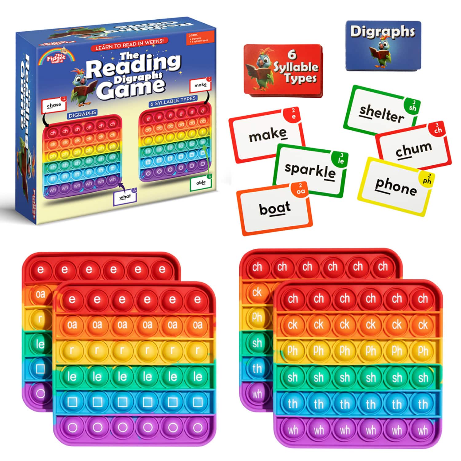 The Fidget Game The Reading Digraphs Game Set | Michaels®