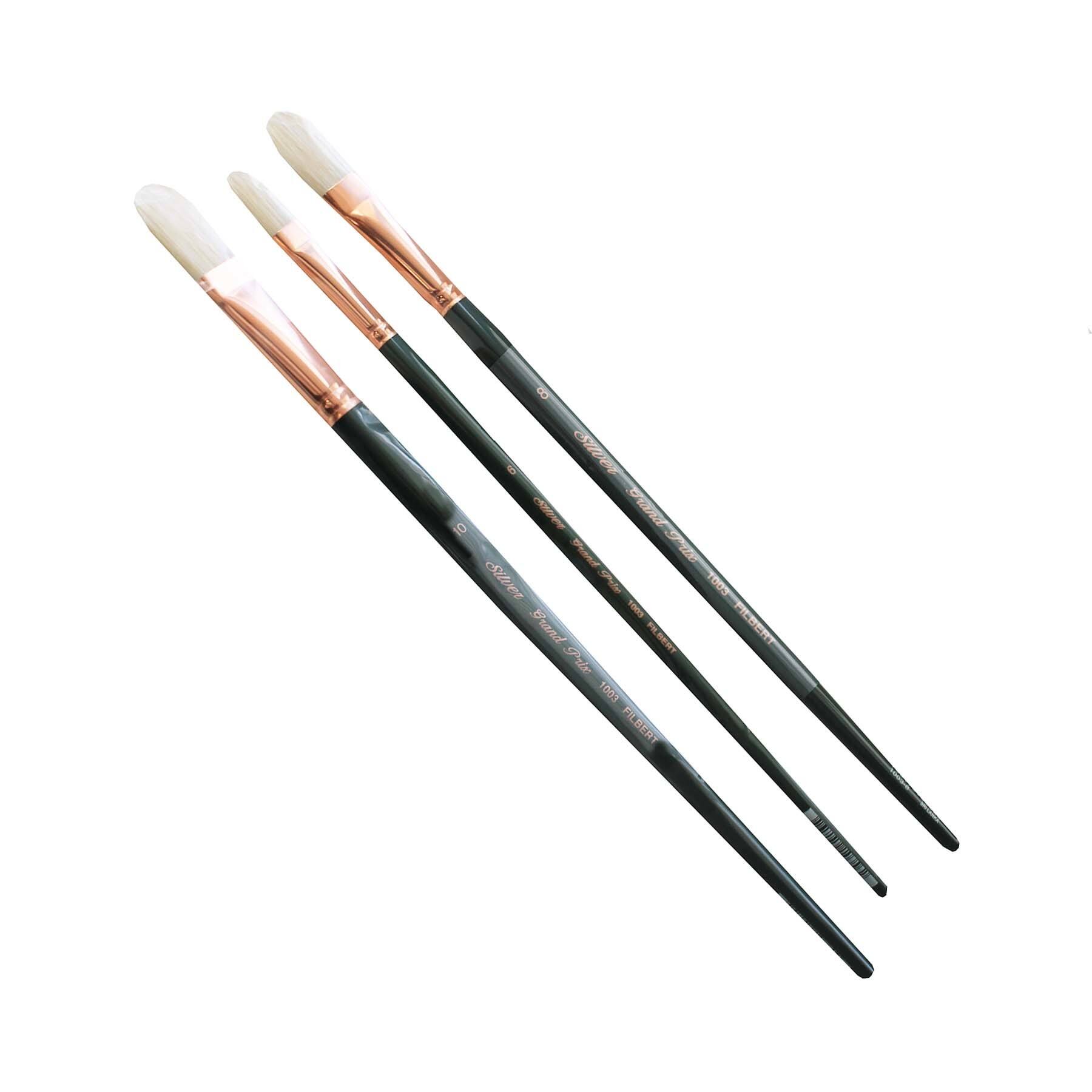 Silver Brush Limited Grand Prix® 4 Piece Large Filberts Brush set