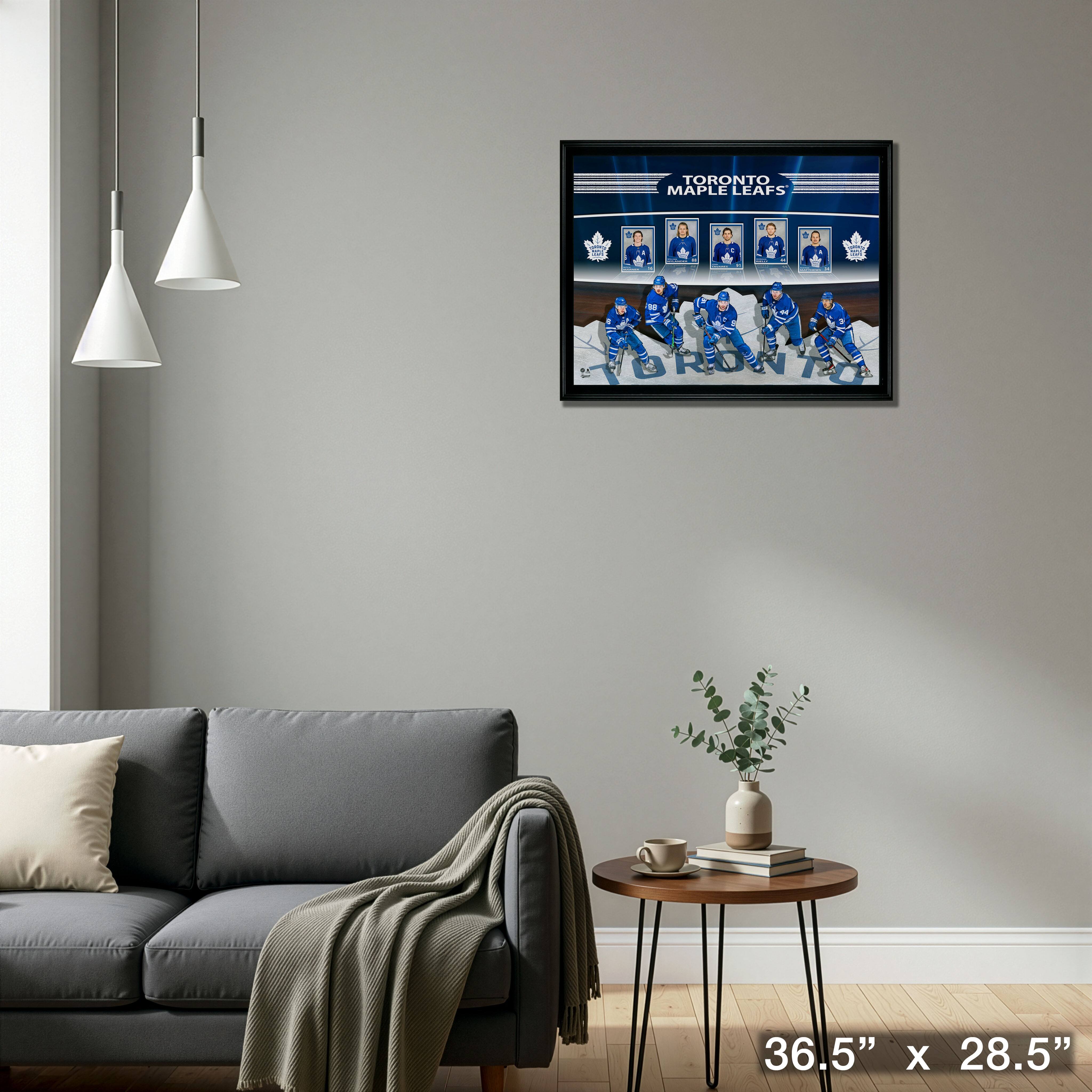 Toronto Maple Leafs Framed Card Collage 36.5" x 28.5"