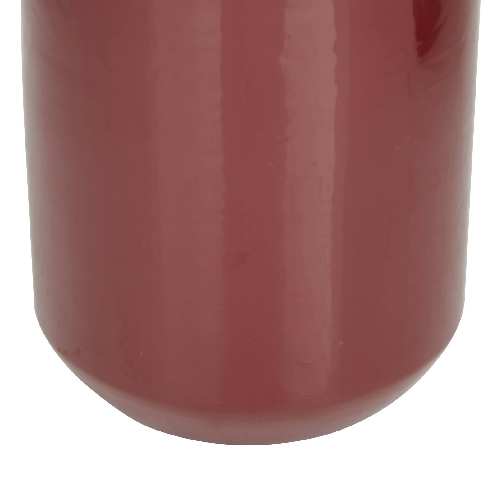 The Novogratz Set of 2" Red Metal Modern Vase, 10" x 5" x 5"