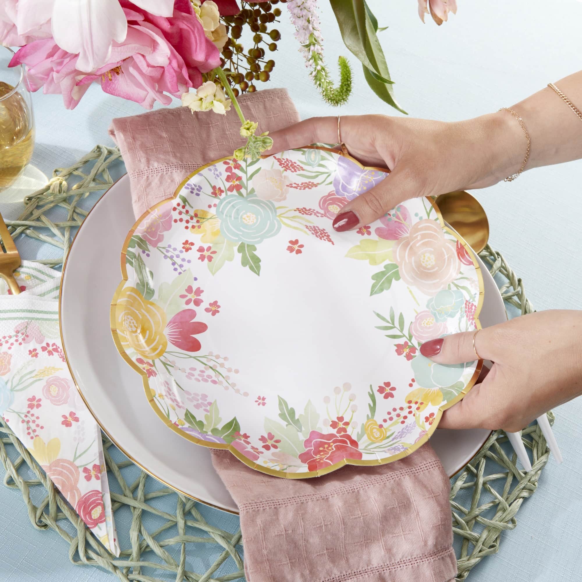 Kate Aspen® Garden Blooms Party Tableware Set