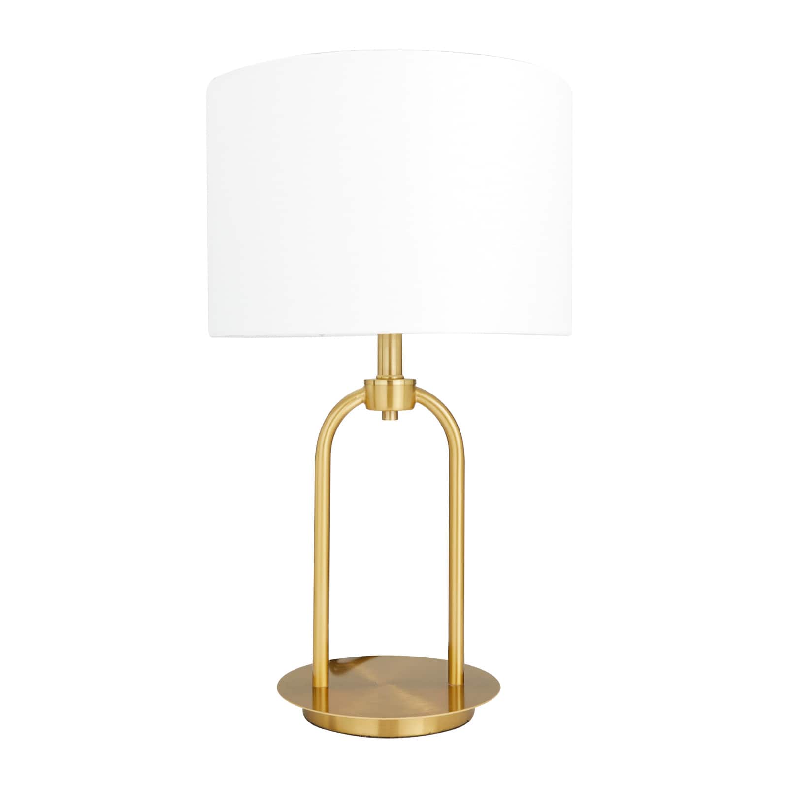 Gold Modern Table Lamp, 7" x 7" x 19"
