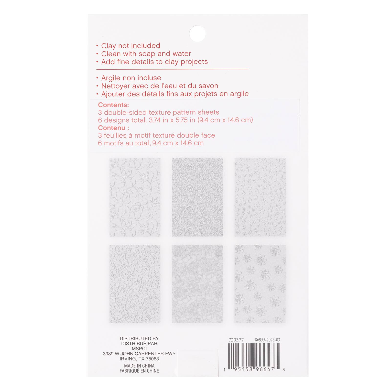 Floral Texture Sheet Set by Craft Smart®